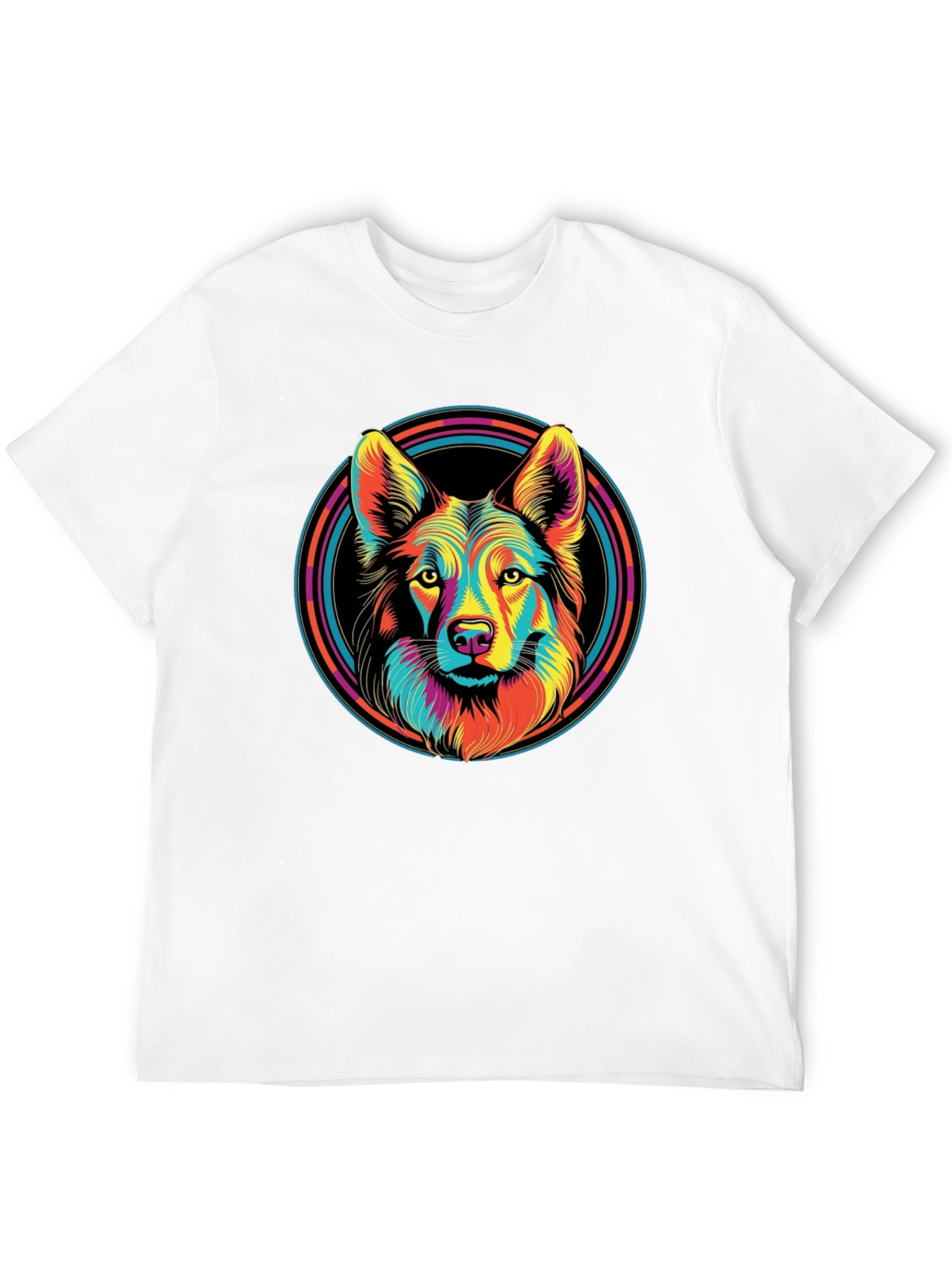 Vibrant Wolf Graphic T-Shirt