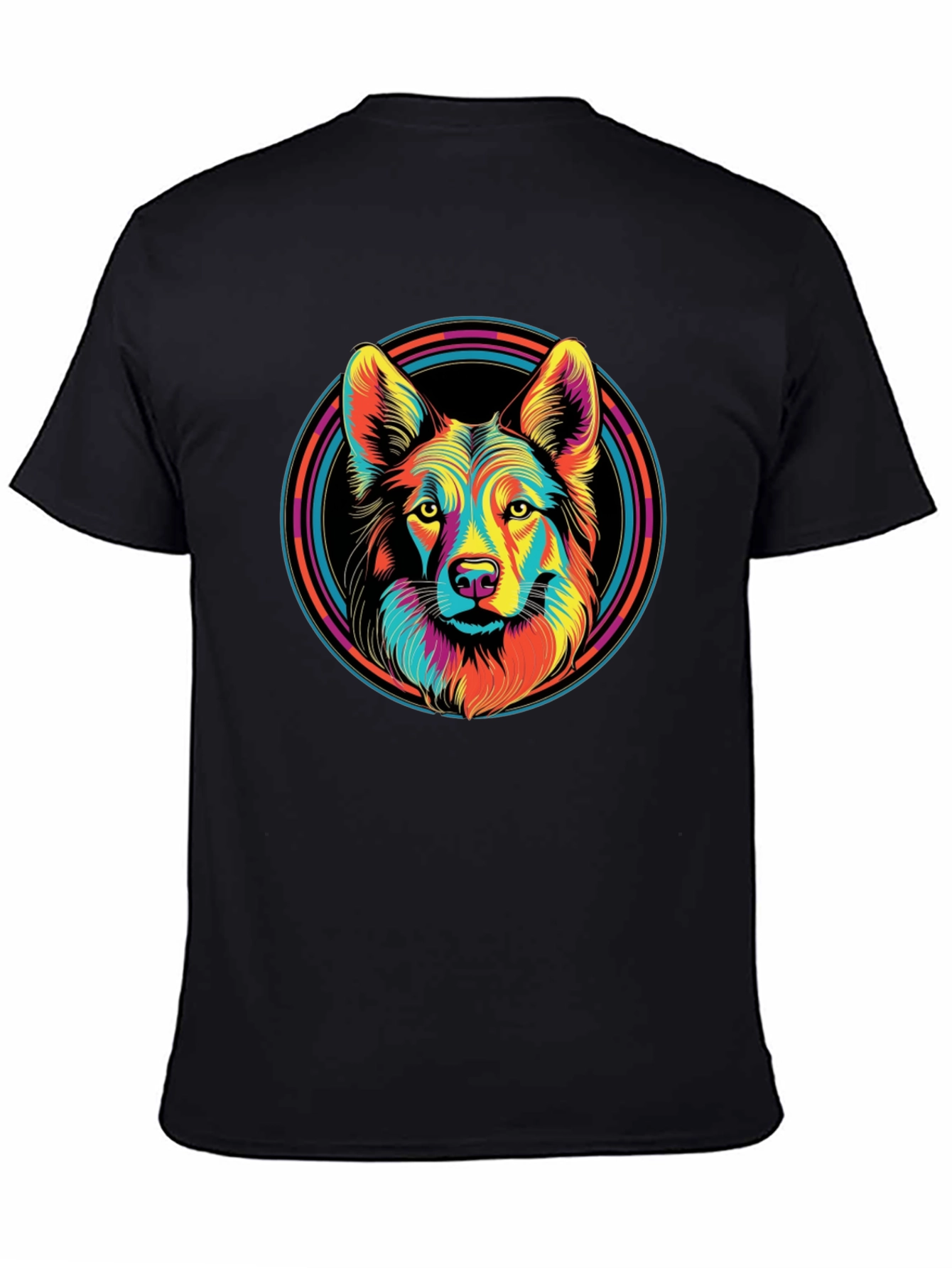 Vibrant Wolf Graphic T-Shirt
