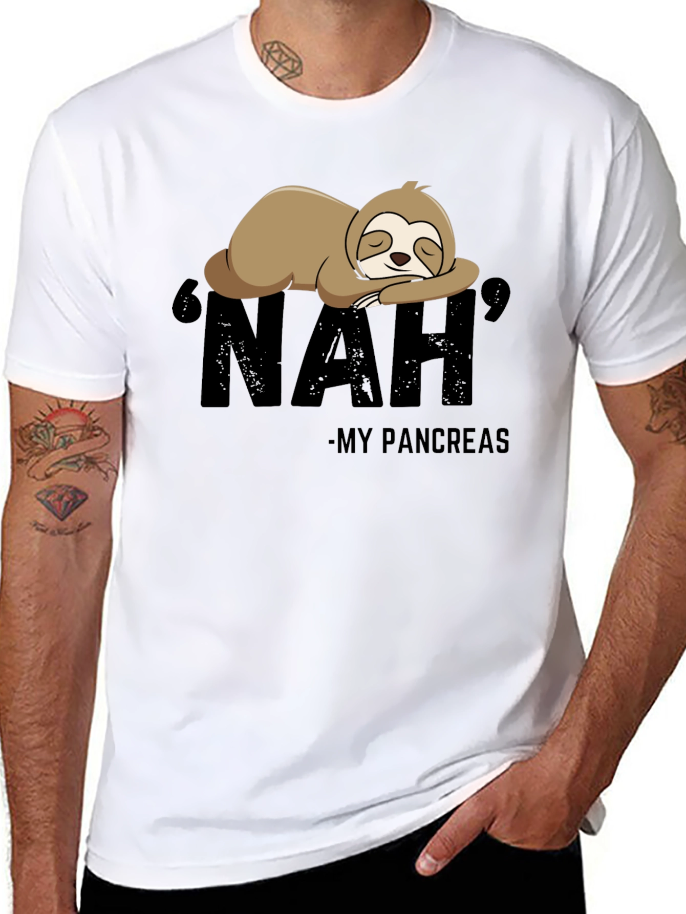 Nah My Pancreas Sloth T-Shirt