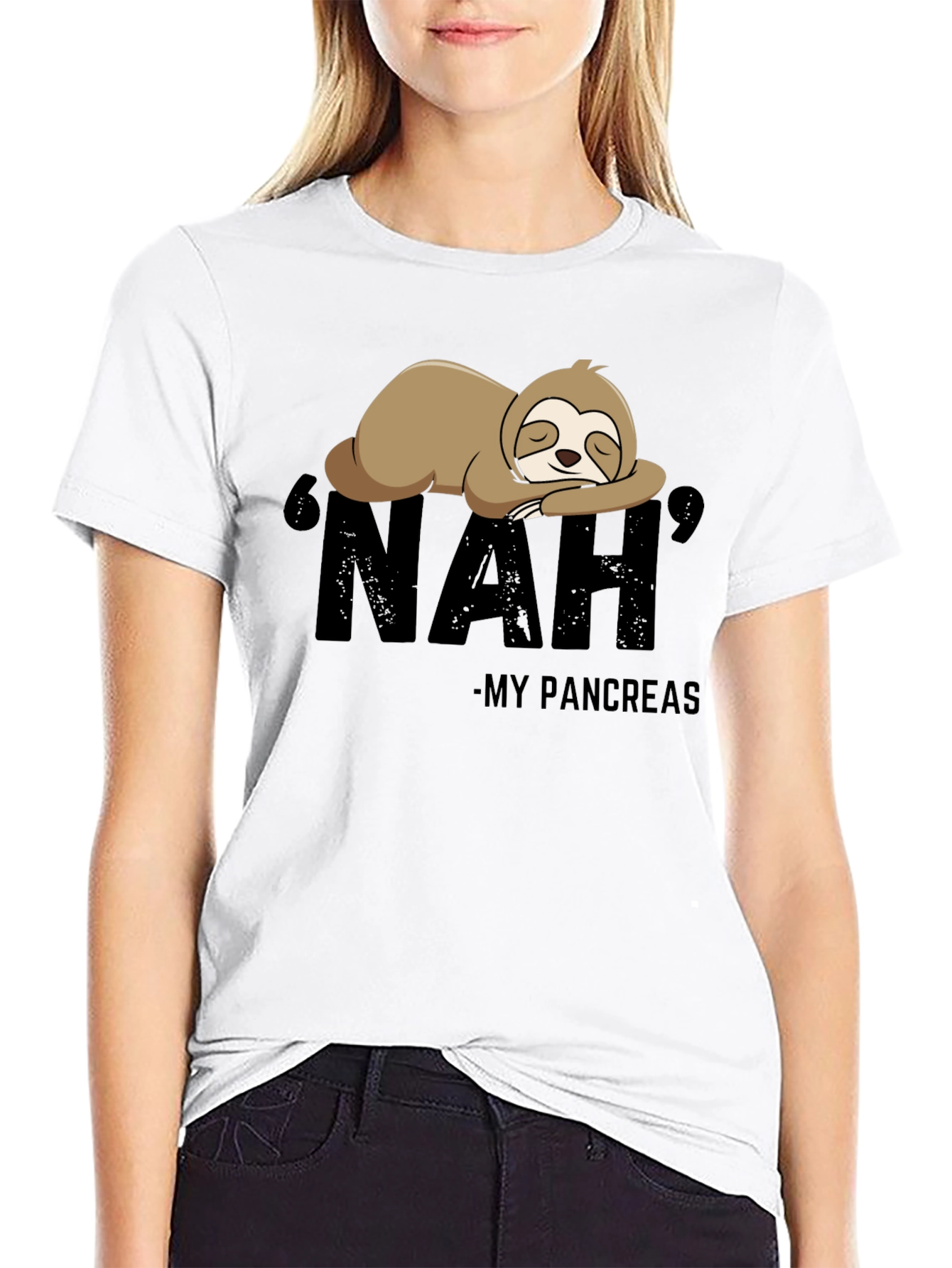 Nah My Pancreas Sloth T-Shirt