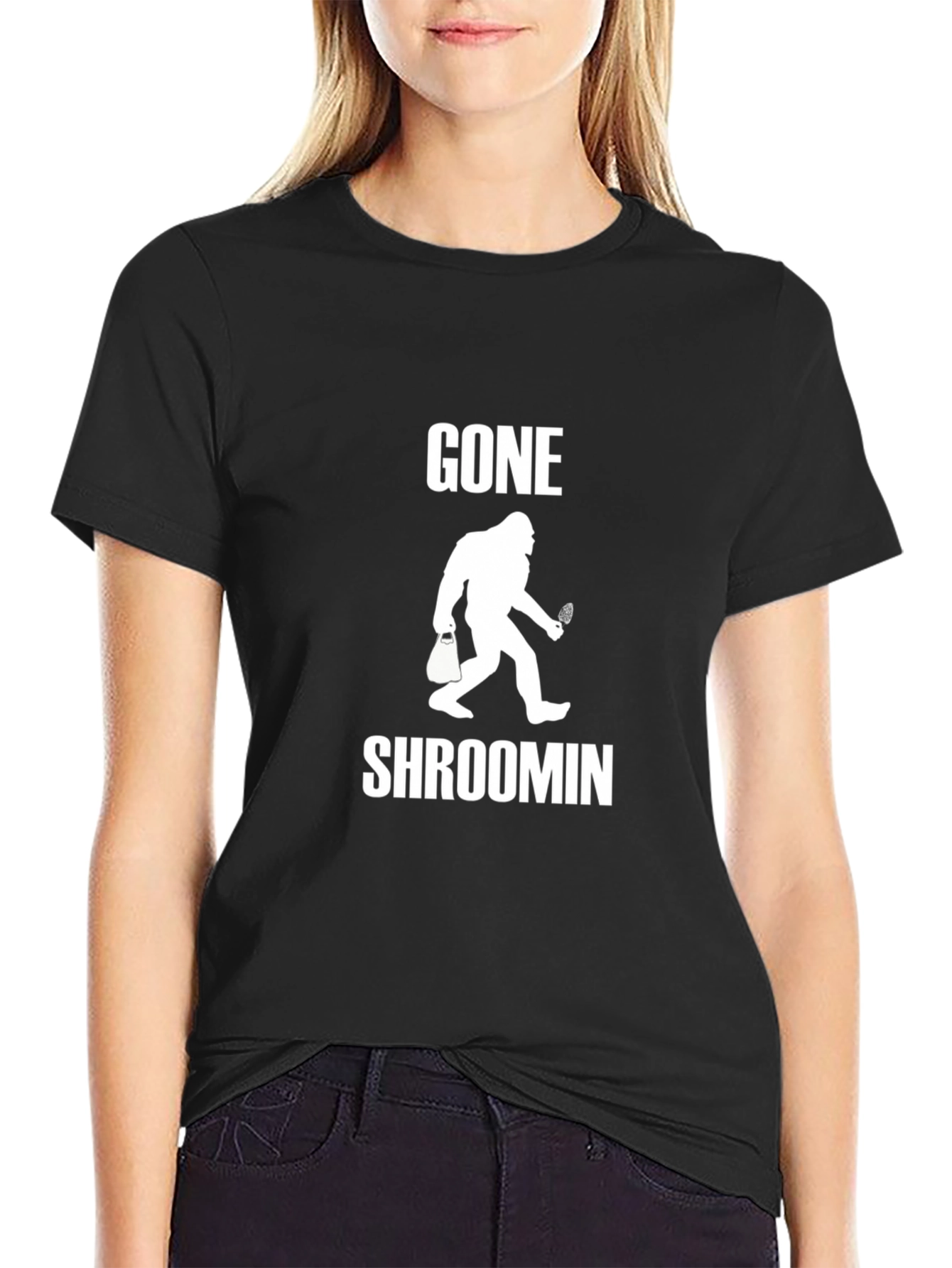 Gone Shroomin Bigfoot Graphic Tee