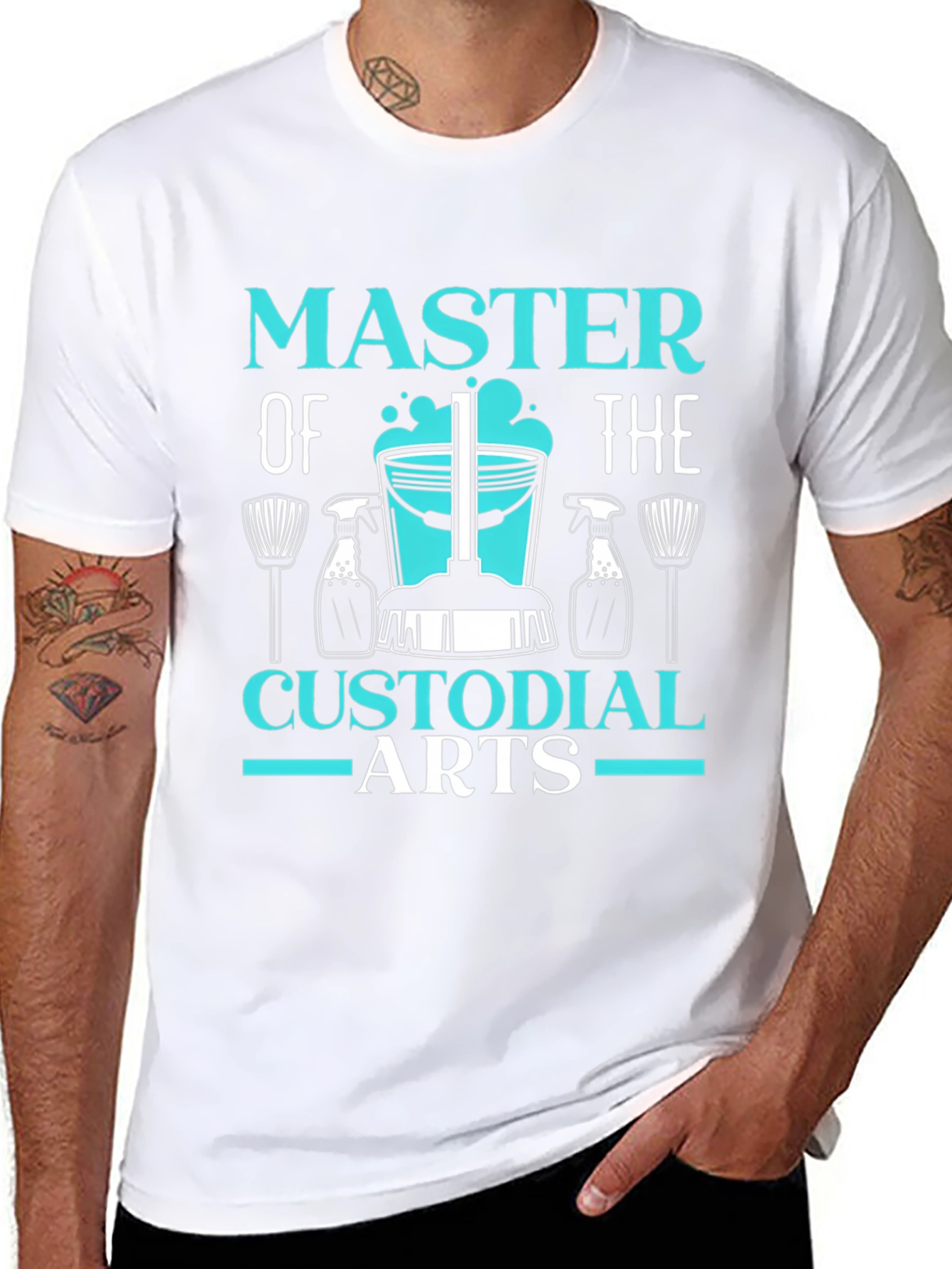 Master of Custodial Arts Funny Cleaning T-Shirt
