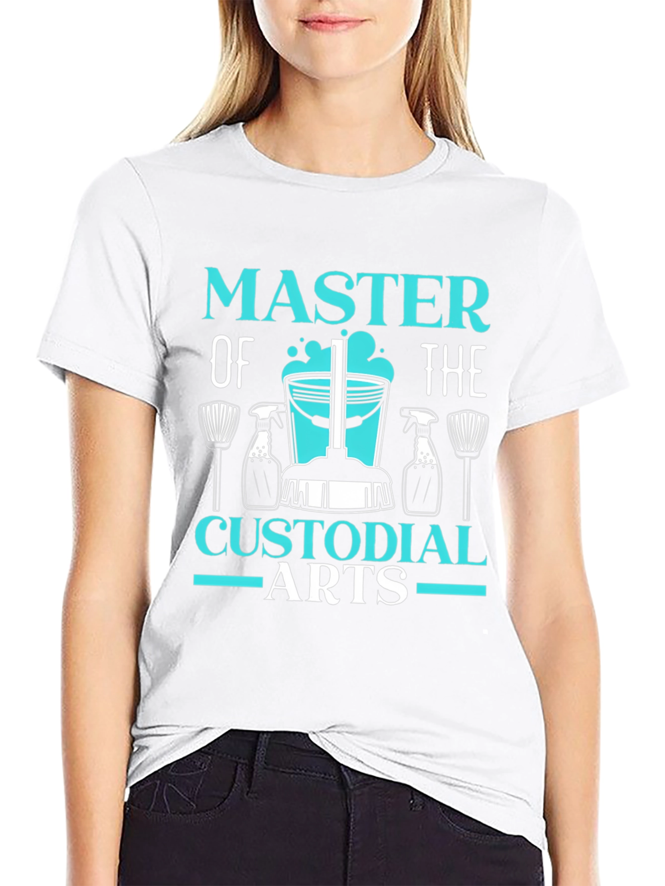 Master of Custodial Arts Funny Cleaning T-Shirt