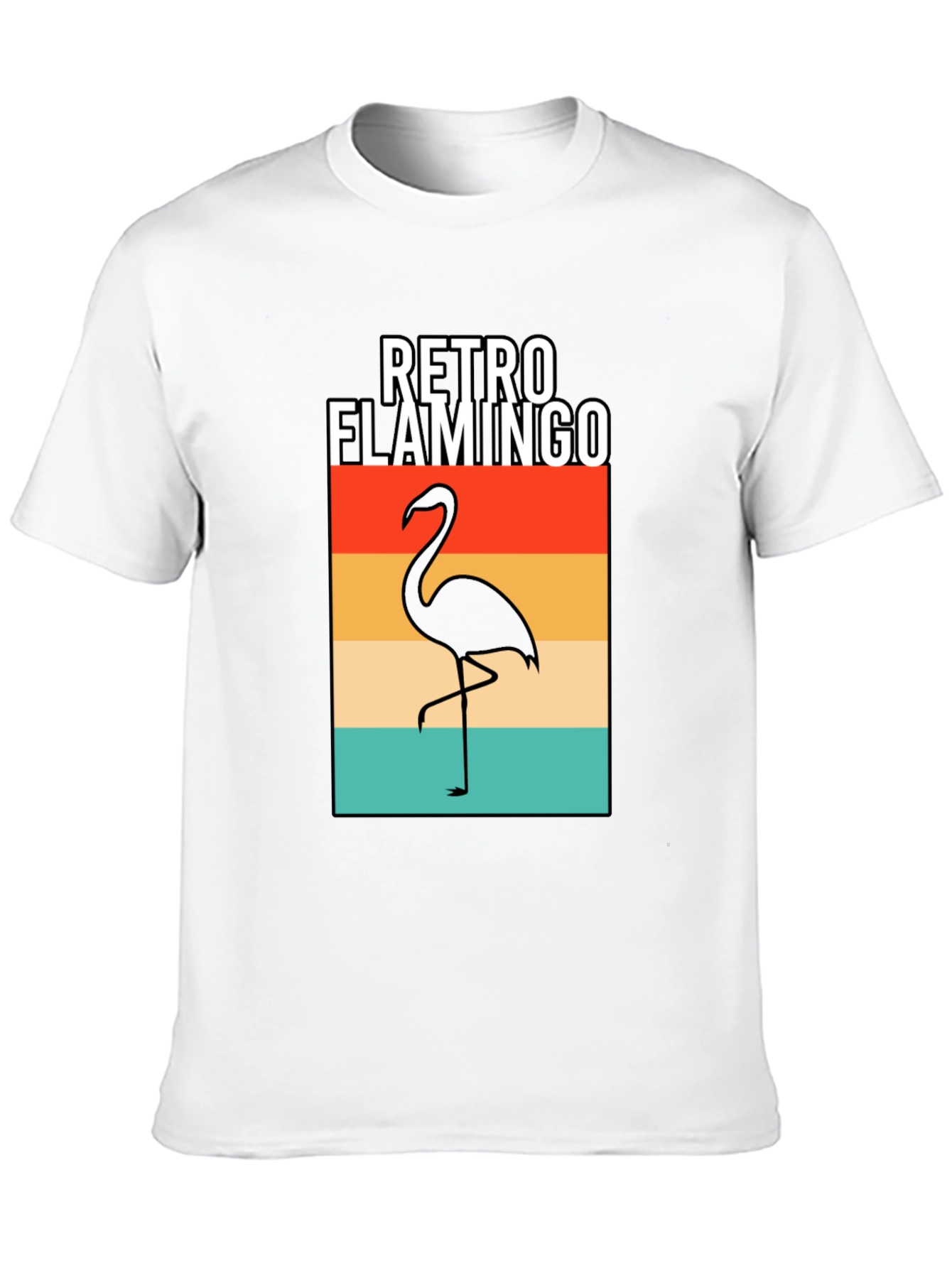 Retro Flamingo Graphic T-Shirt