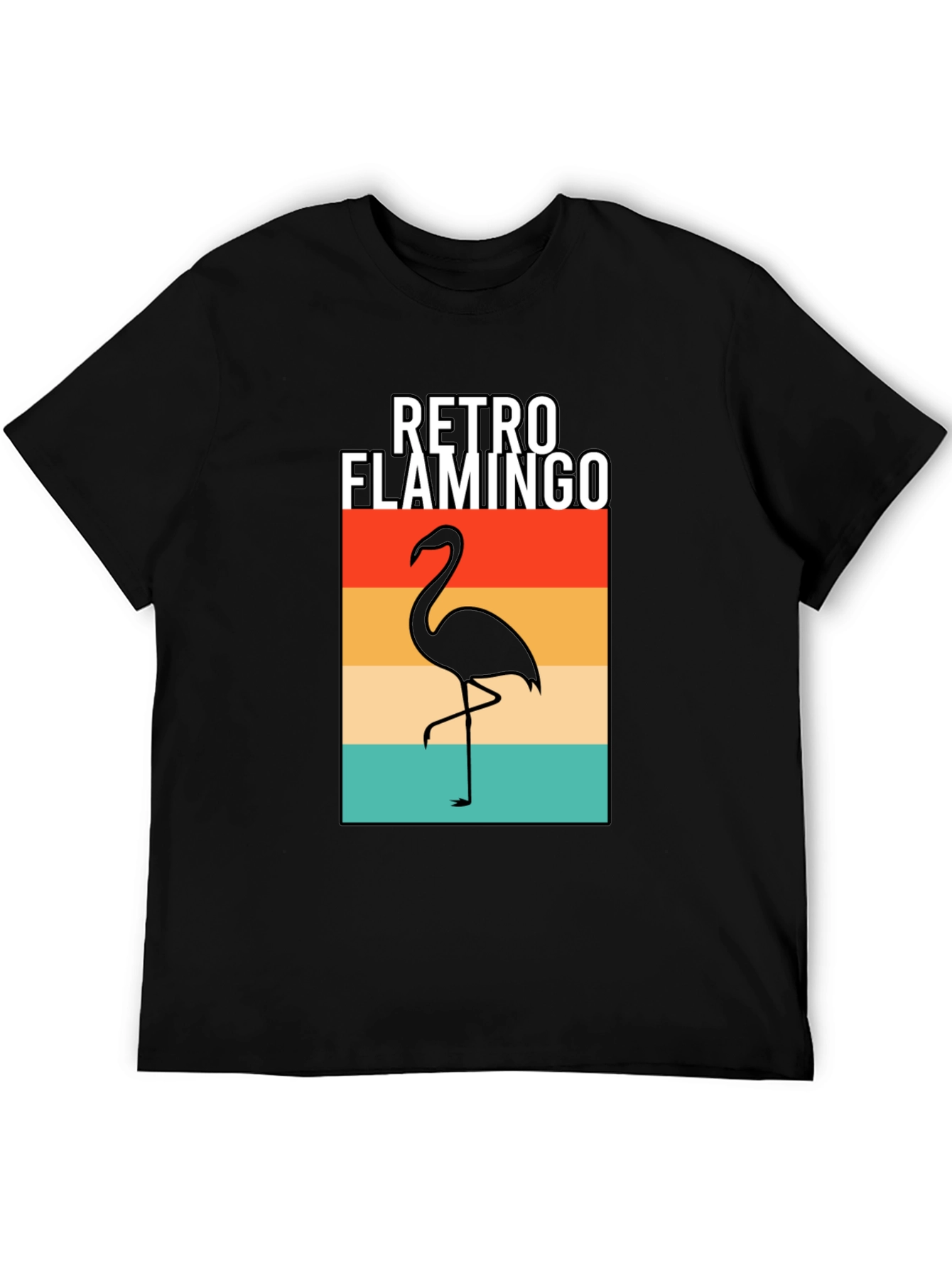 Retro Flamingo Graphic T-Shirt