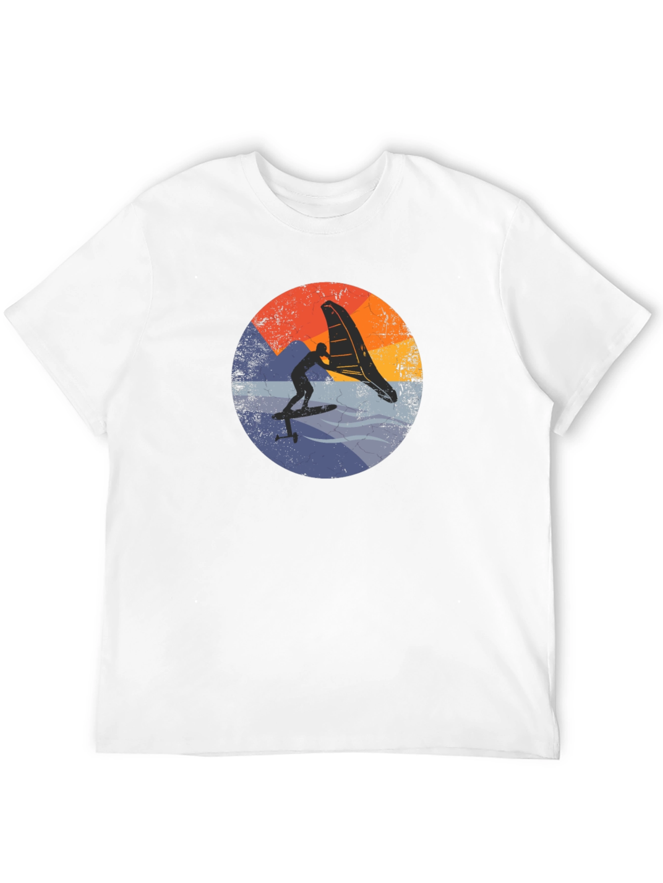 Retro Wing Foiling T-Shirt - Black Surf Tee