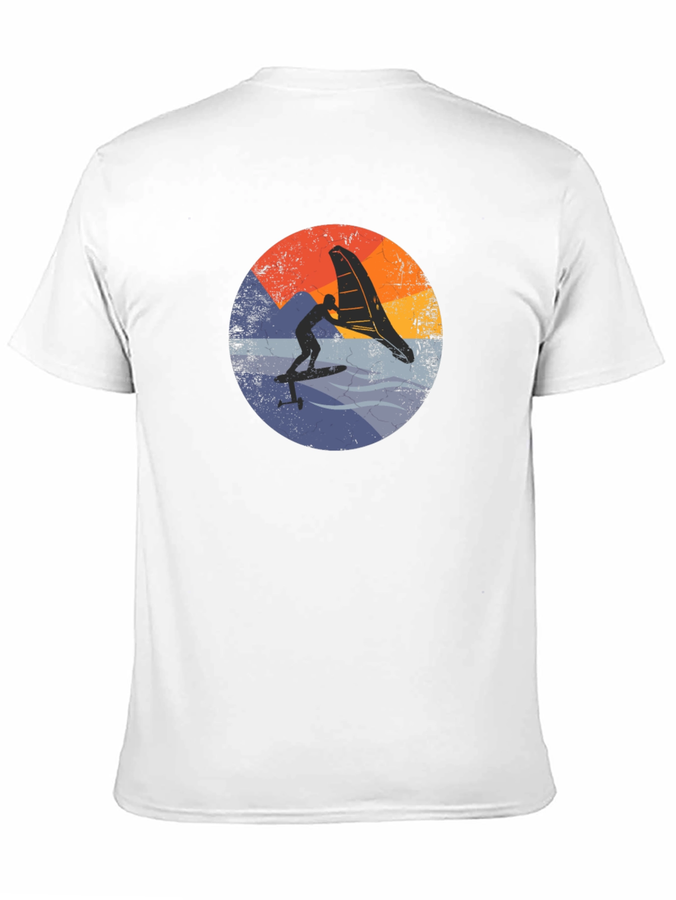 Retro Wing Foiling T-Shirt - Black Surf Tee