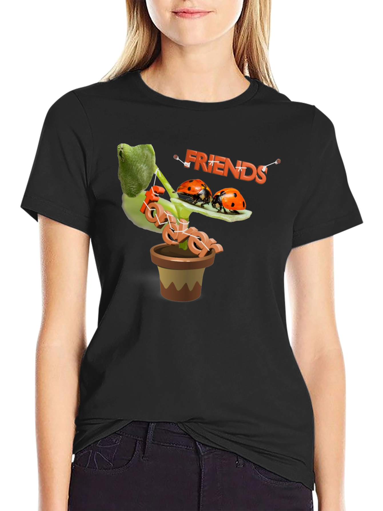 Ladybug Friends Tee - Stylish Graphic T-Shirt
