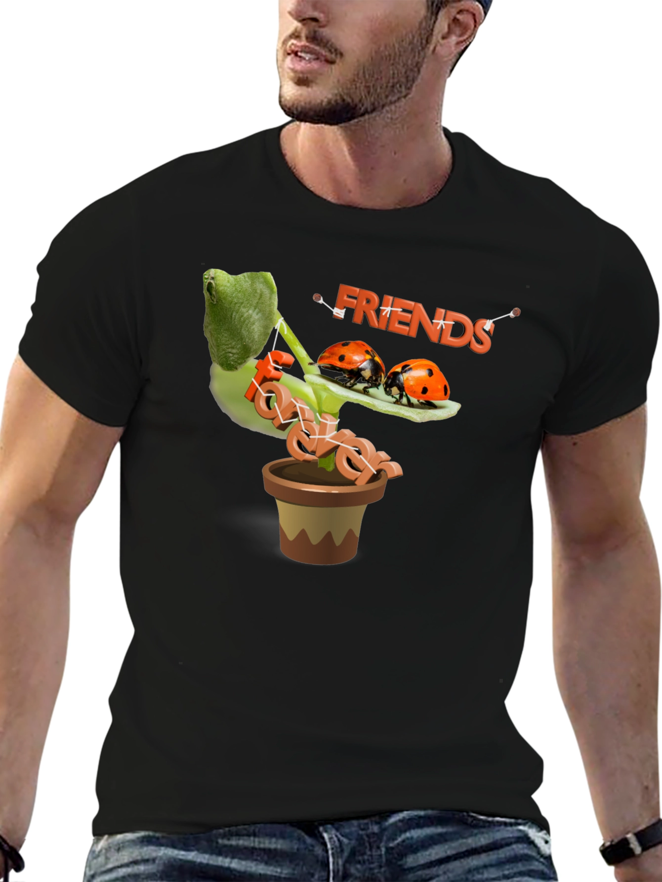 Ladybug Friends Tee - Stylish Graphic T-Shirt