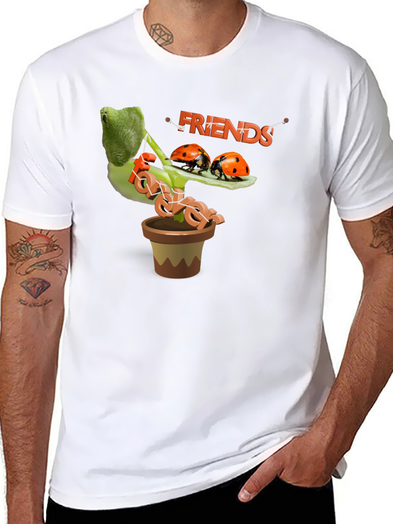 Ladybug Friends Tee - Stylish Graphic T-Shirt