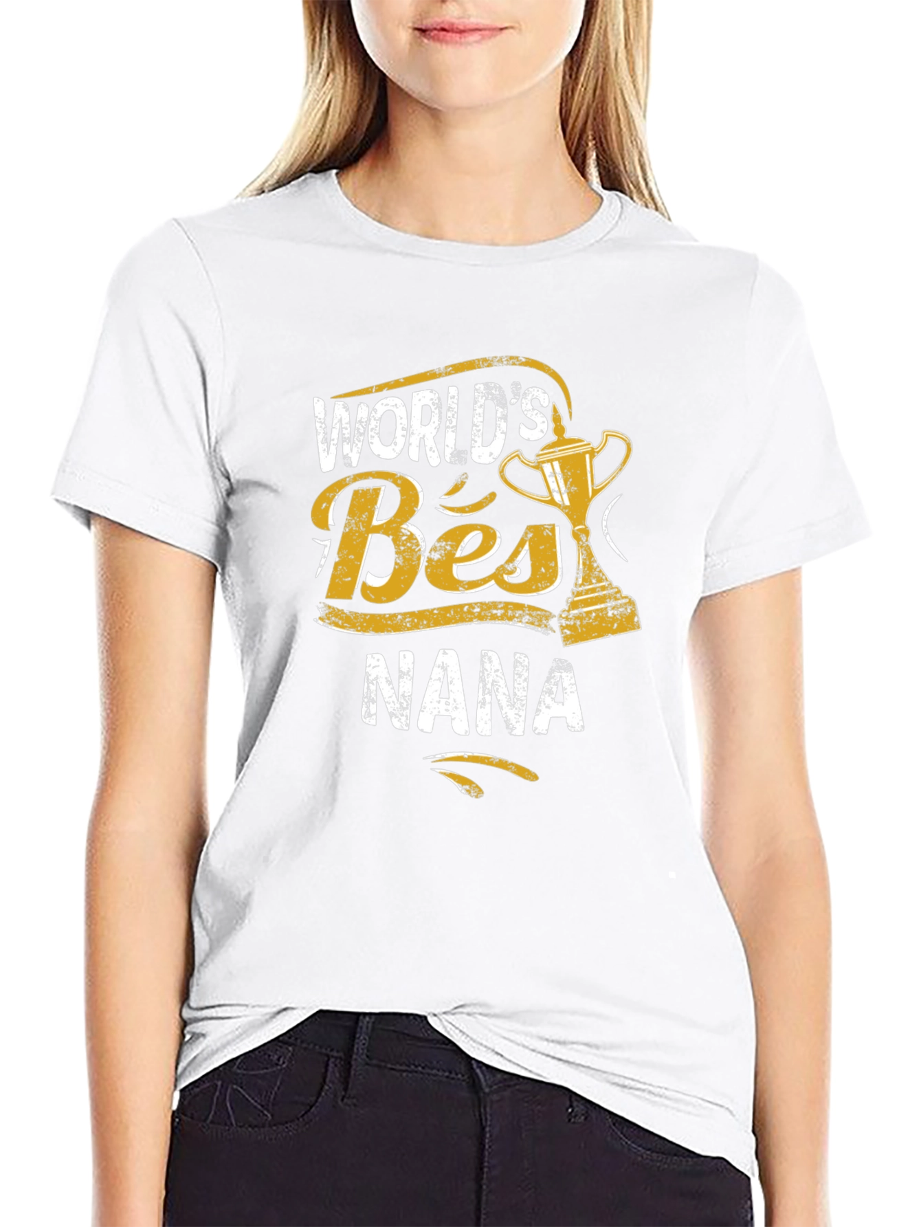 Worlds Best Nana Black T-Shirt