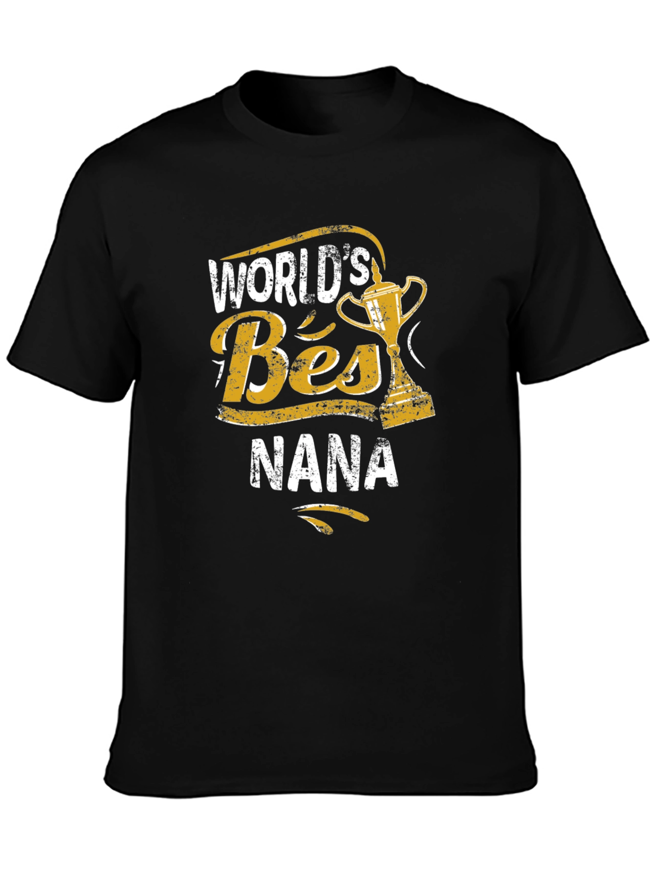 Worlds Best Nana Black T-Shirt
