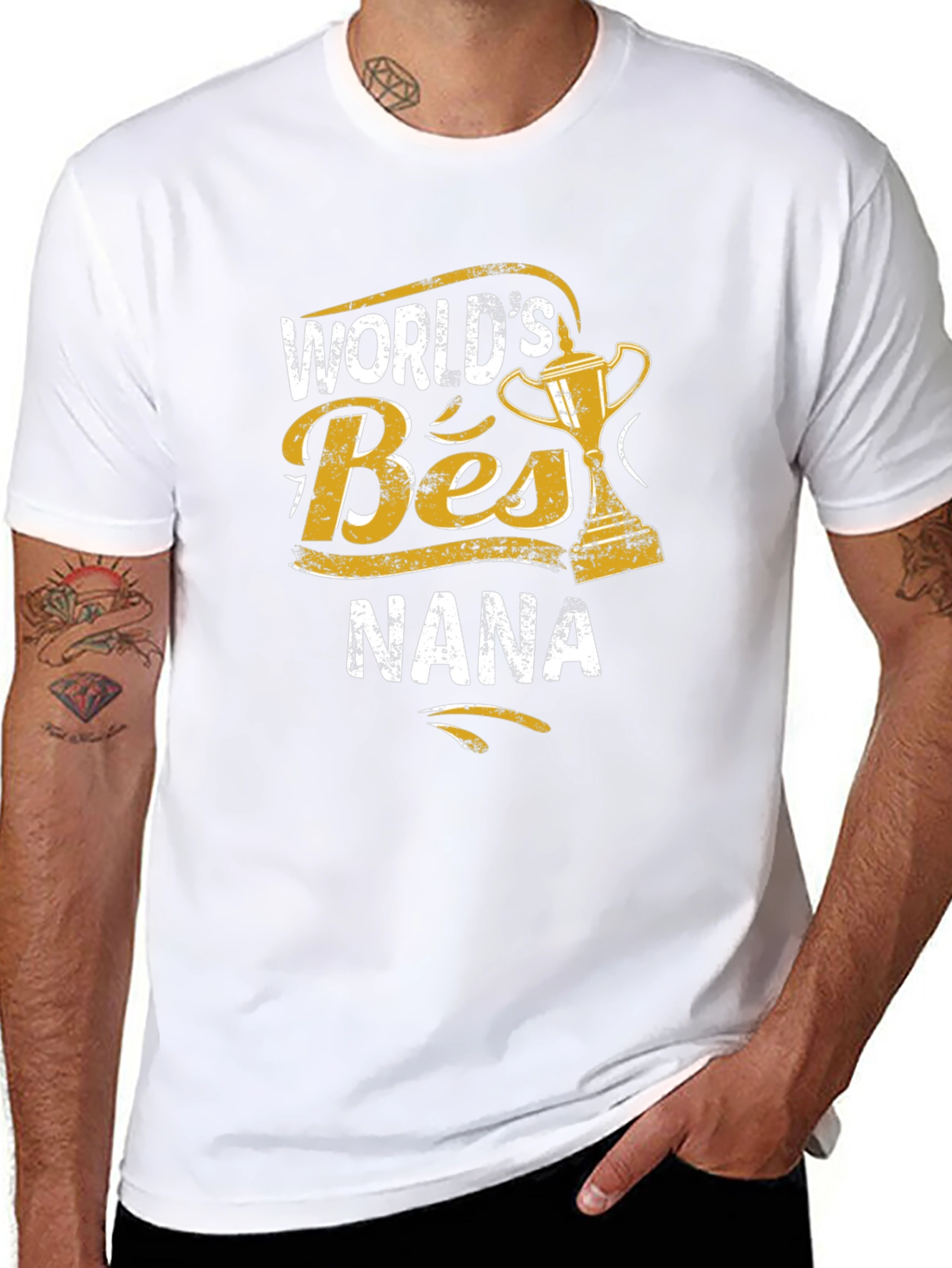 Worlds Best Nana Black T-Shirt