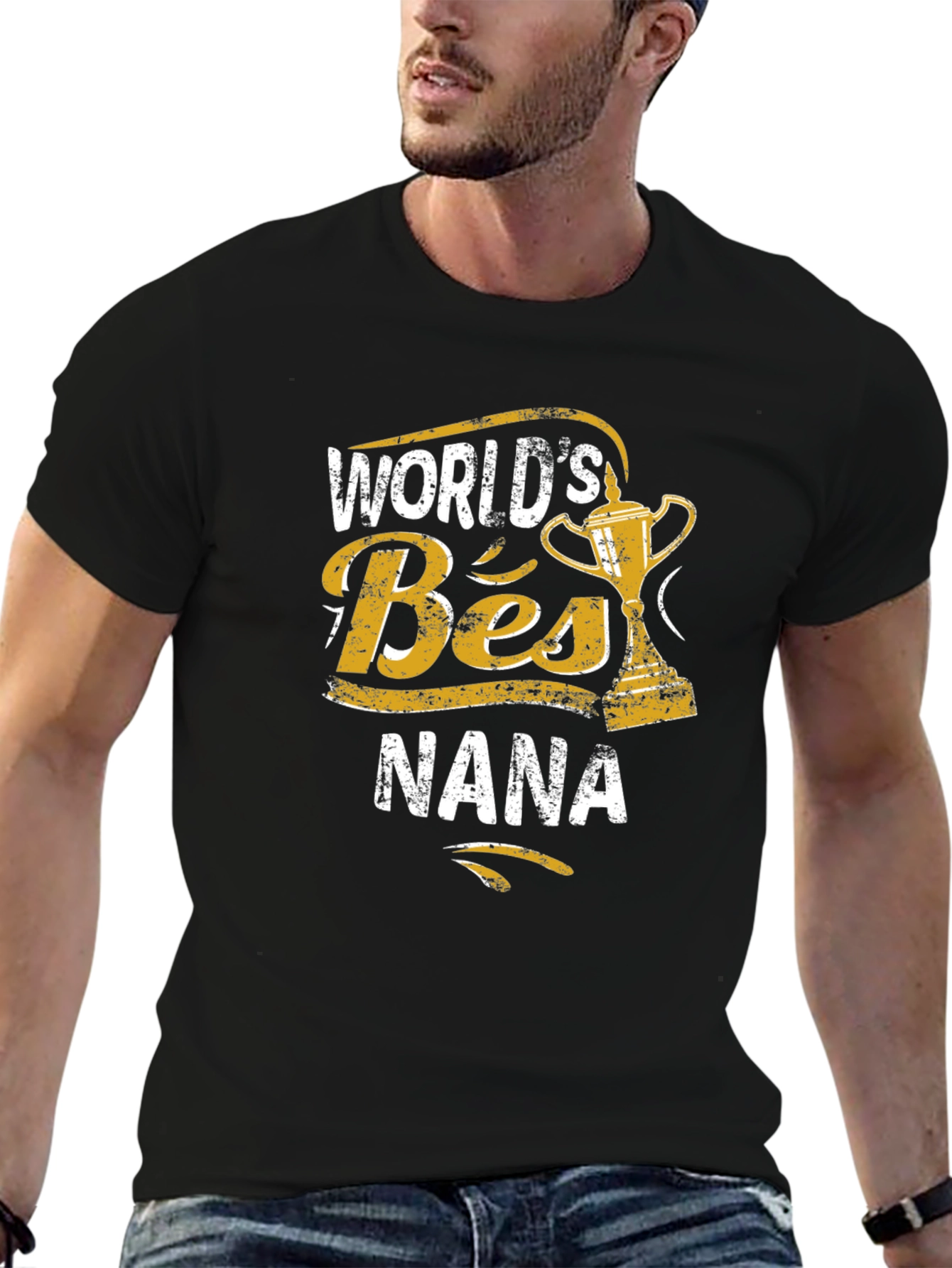Worlds Best Nana Black T-Shirt