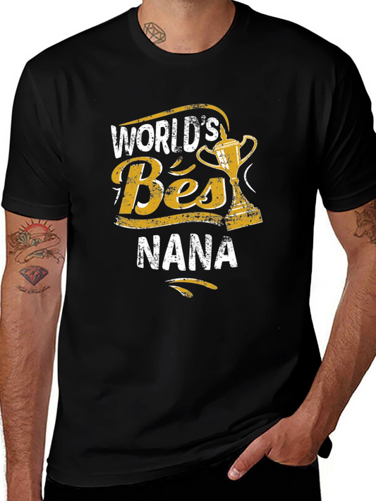 Worlds Best Nana Black T-Shirt