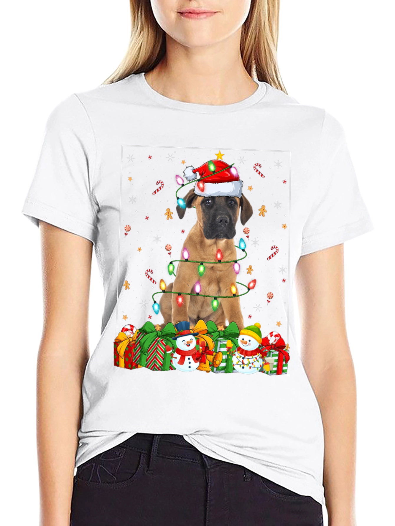 Dog Christmas Lights T-Shirt