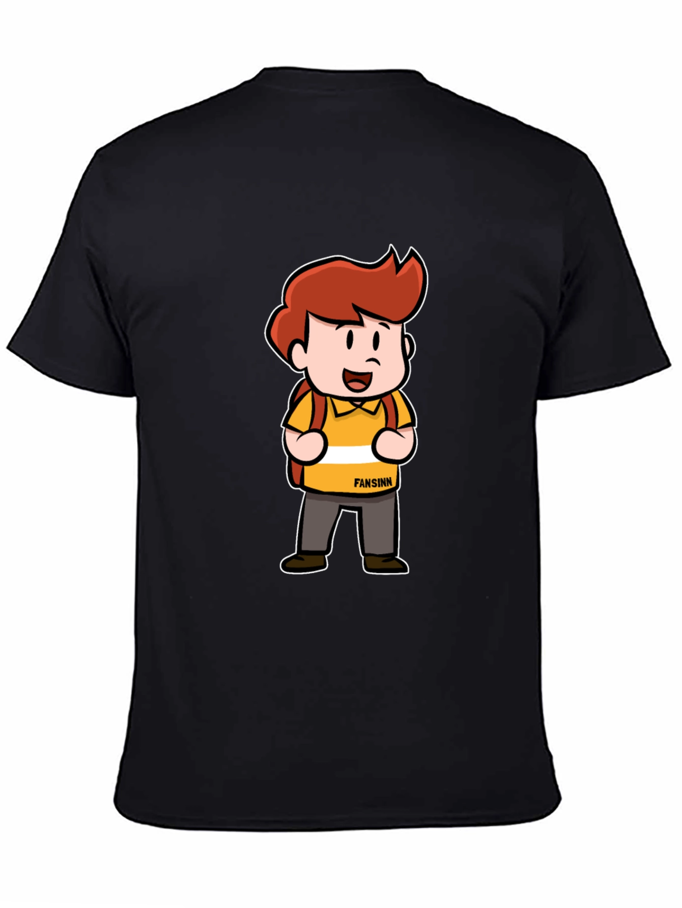 Cartoon Character T-Shirt - Black