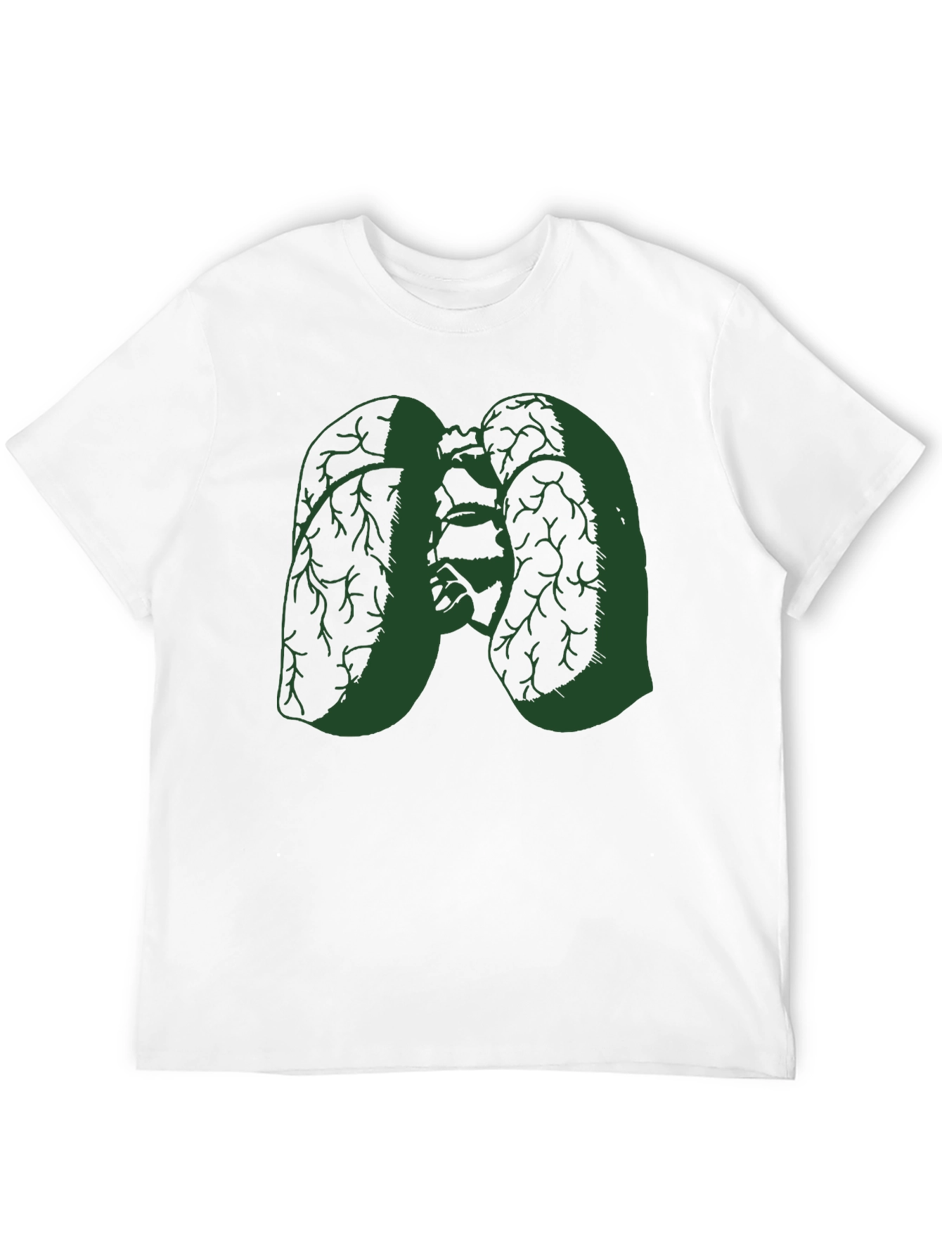 Green Lungs Graphic Black Tee