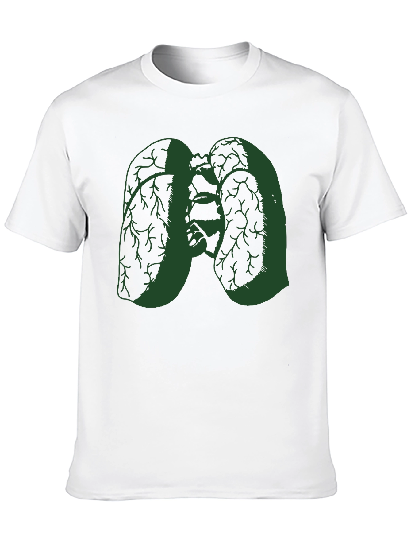 Green Lungs Graphic Black Tee