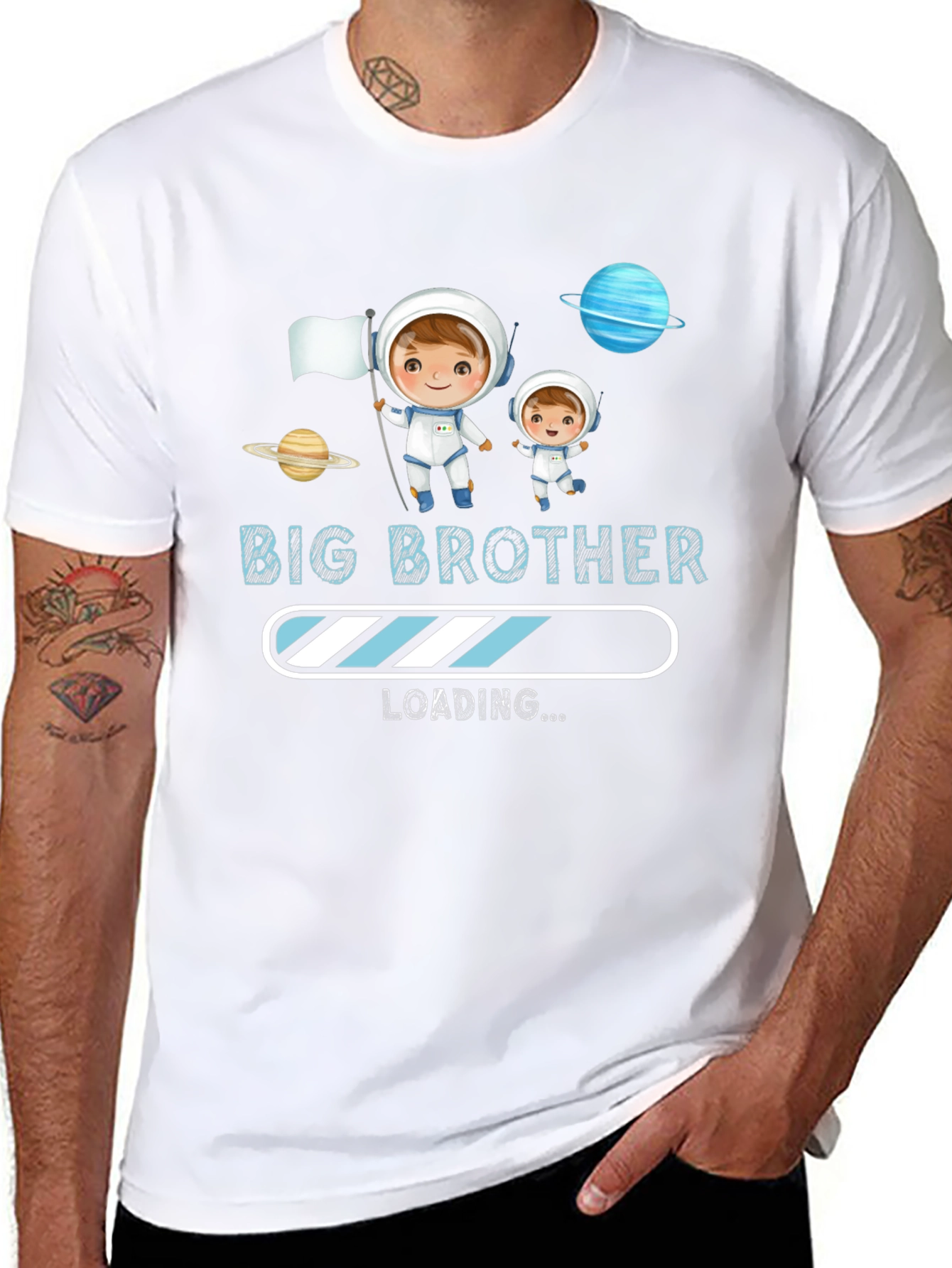 Big Brother Loading T-Shirt - Space Theme