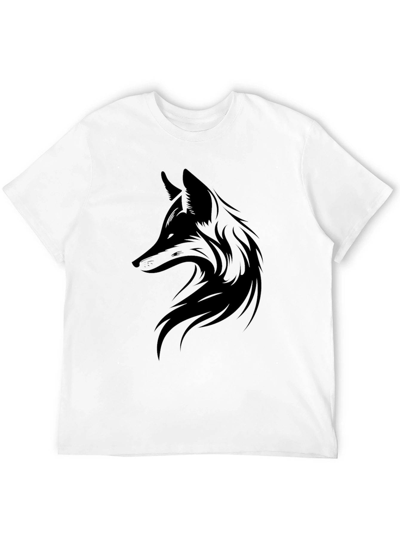 Mens Black Fox Graphic Tee - Stylish Casual Wear