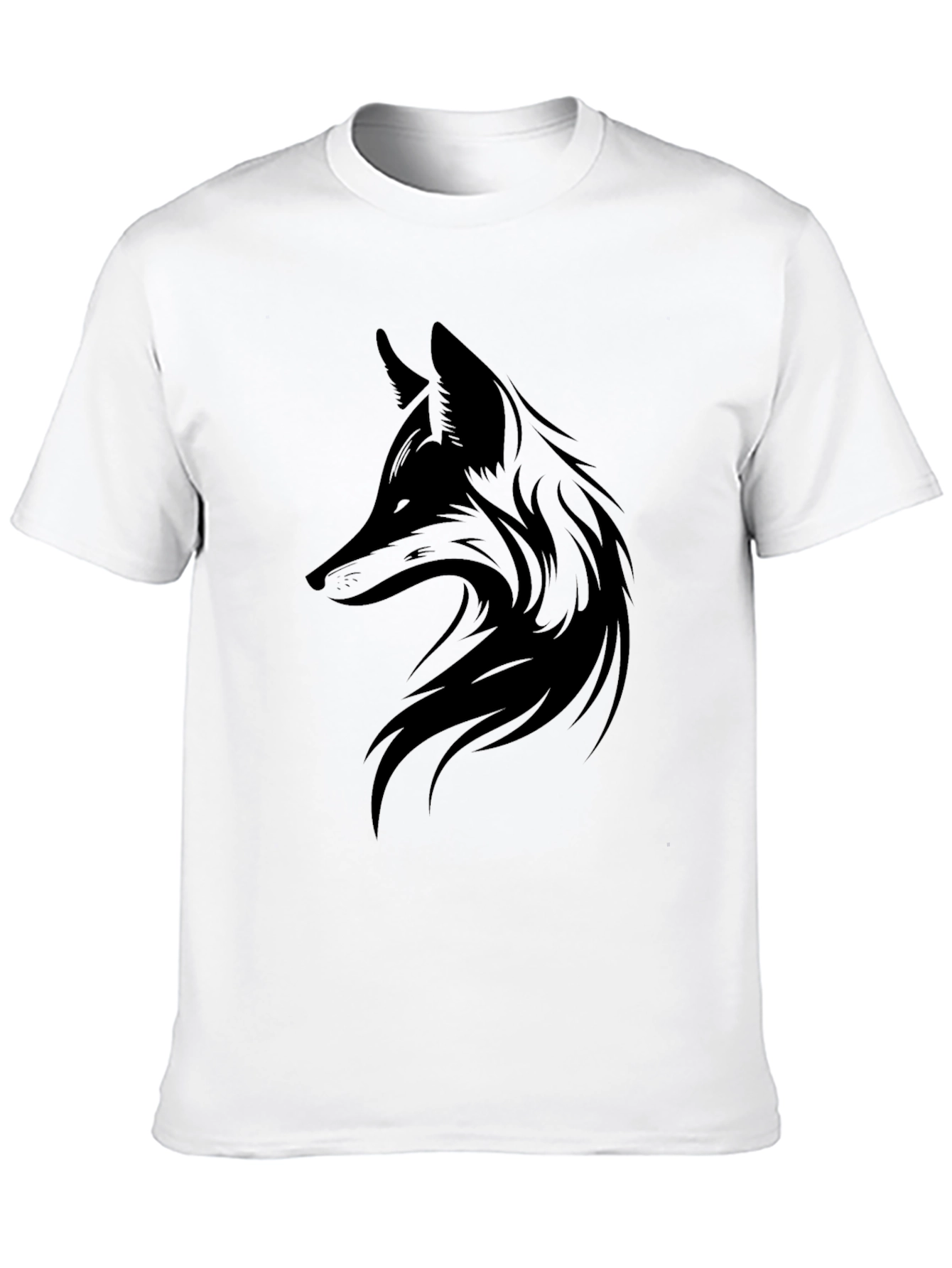 Mens Black Fox Graphic Tee - Stylish Casual Wear