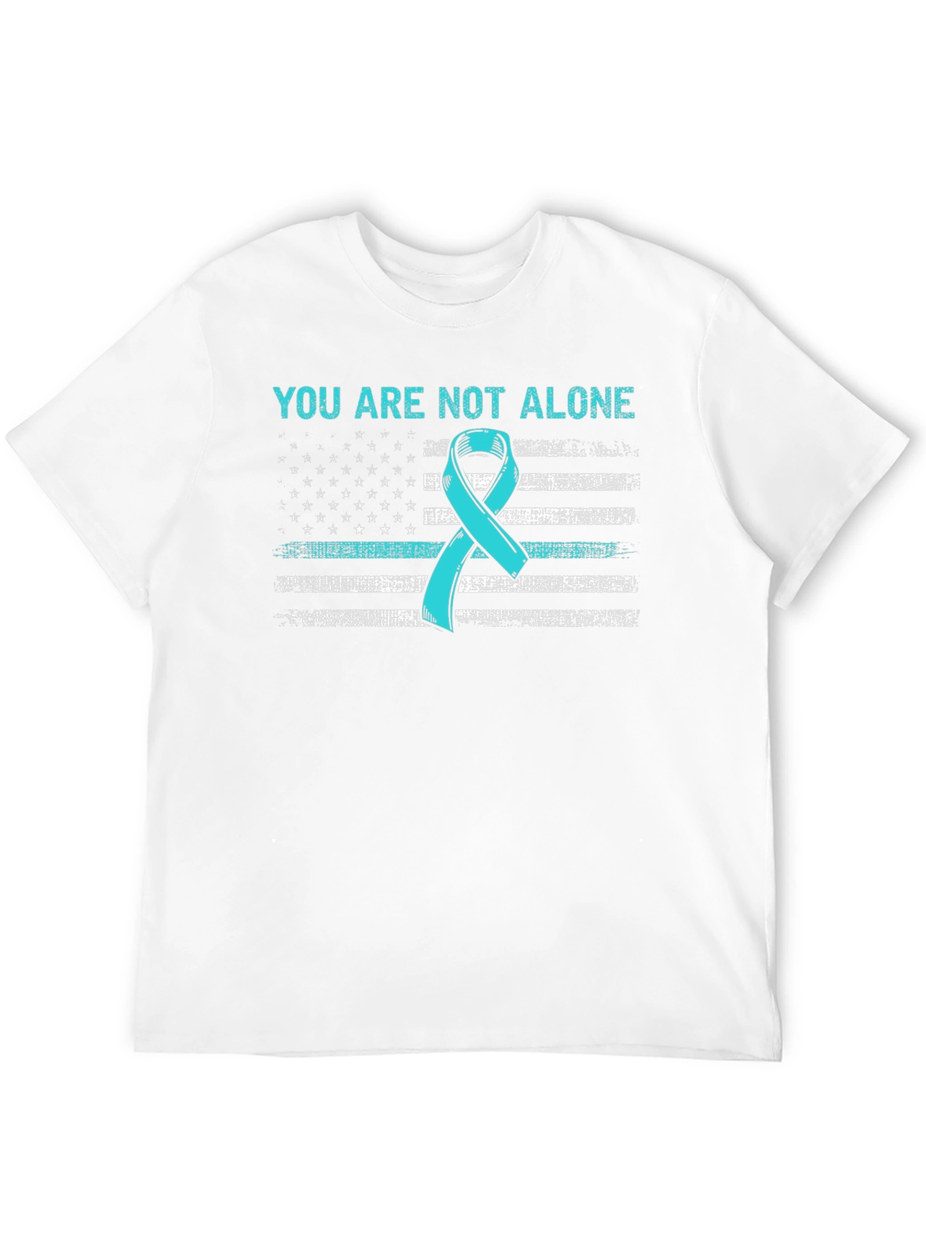 You Are Not Alone Ribbon Flag T-Shirt