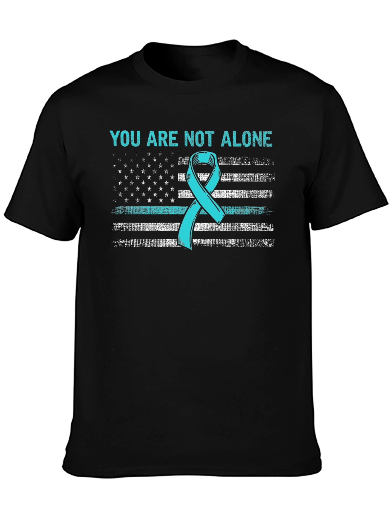 You Are Not Alone Ribbon Flag T-Shirt