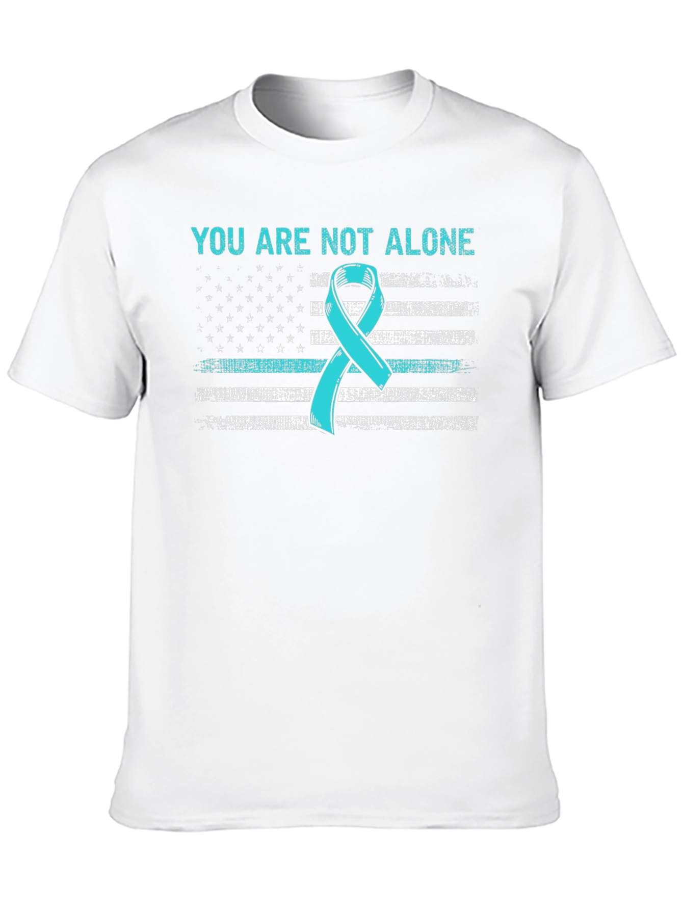 You Are Not Alone Ribbon Flag T-Shirt