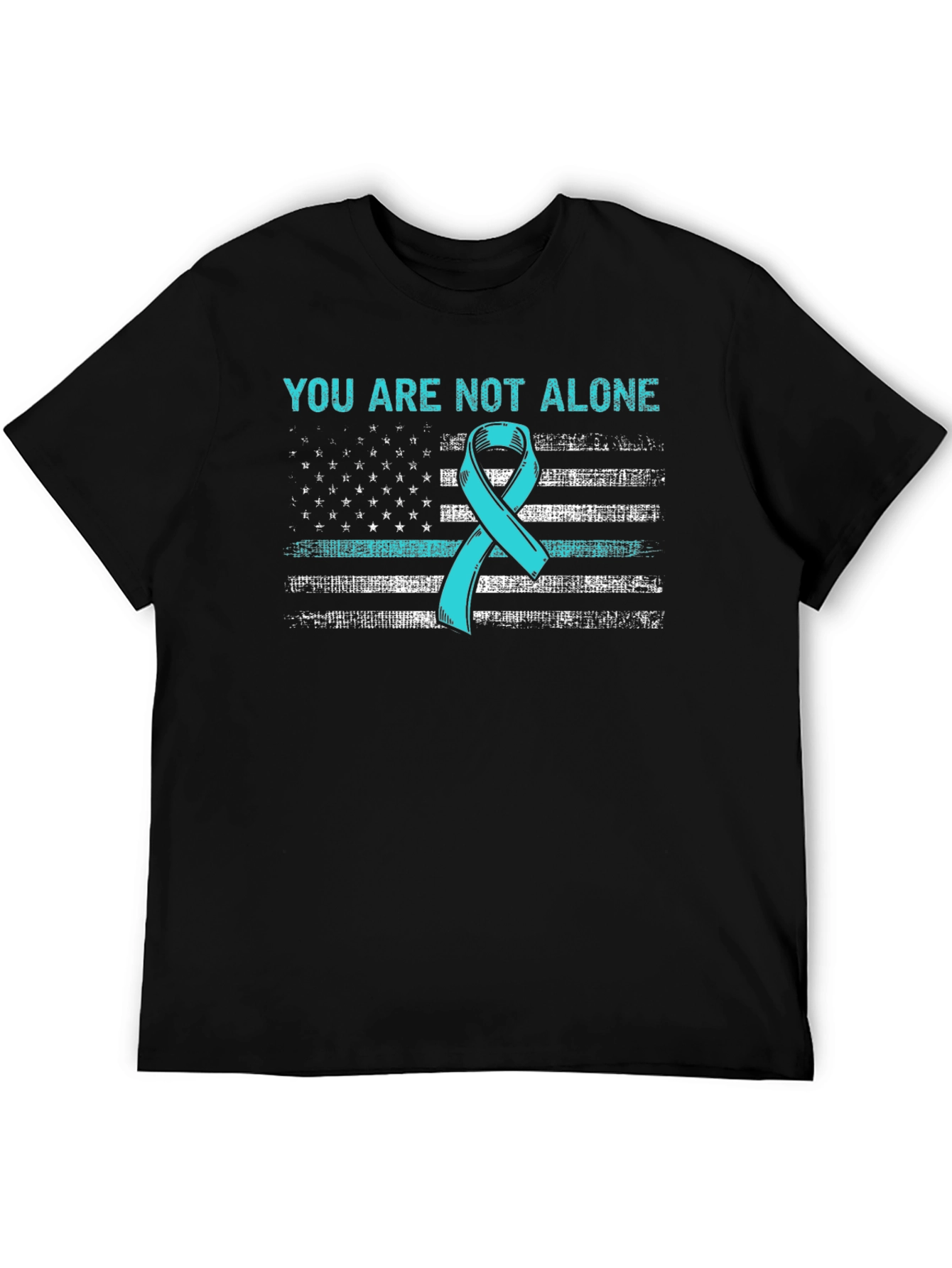 You Are Not Alone Ribbon Flag T-Shirt