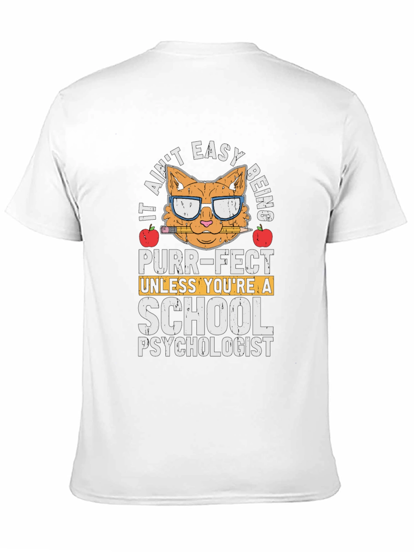 School Psychologist Cat T-Shirt