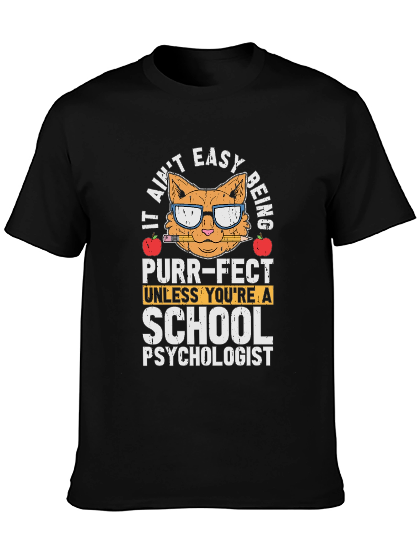 School Psychologist Cat T-Shirt