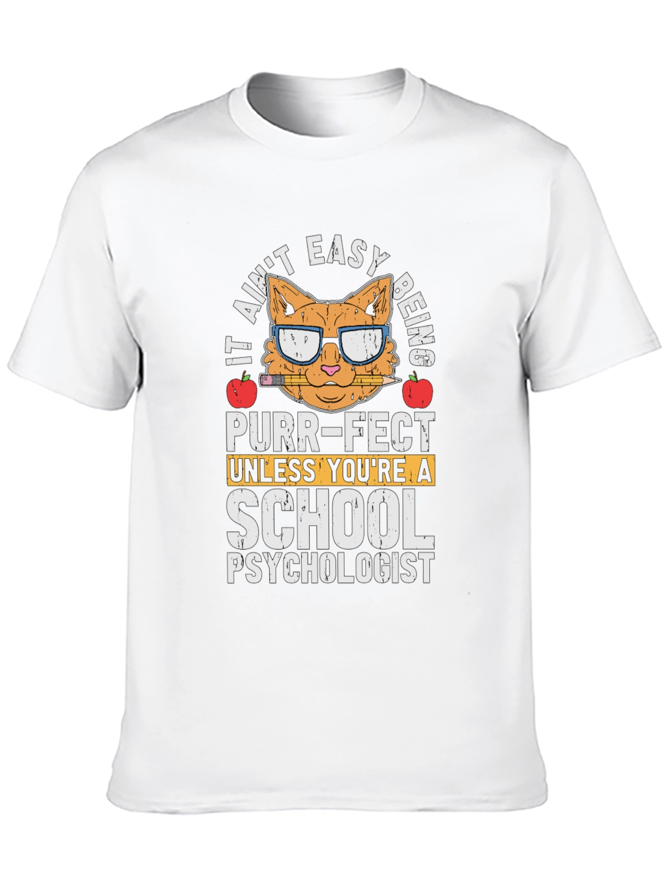 School Psychologist Cat T-Shirt