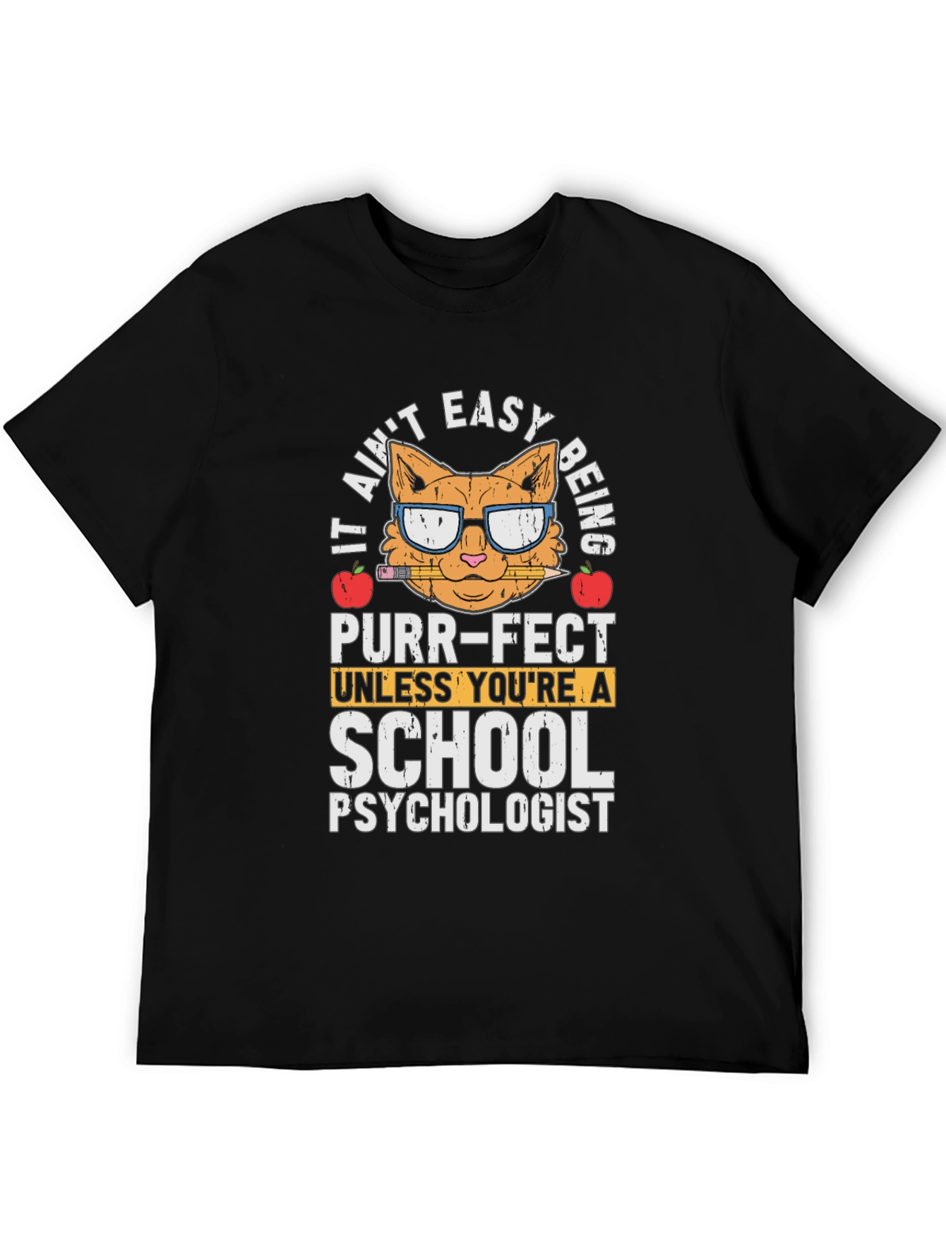School Psychologist Cat T-Shirt