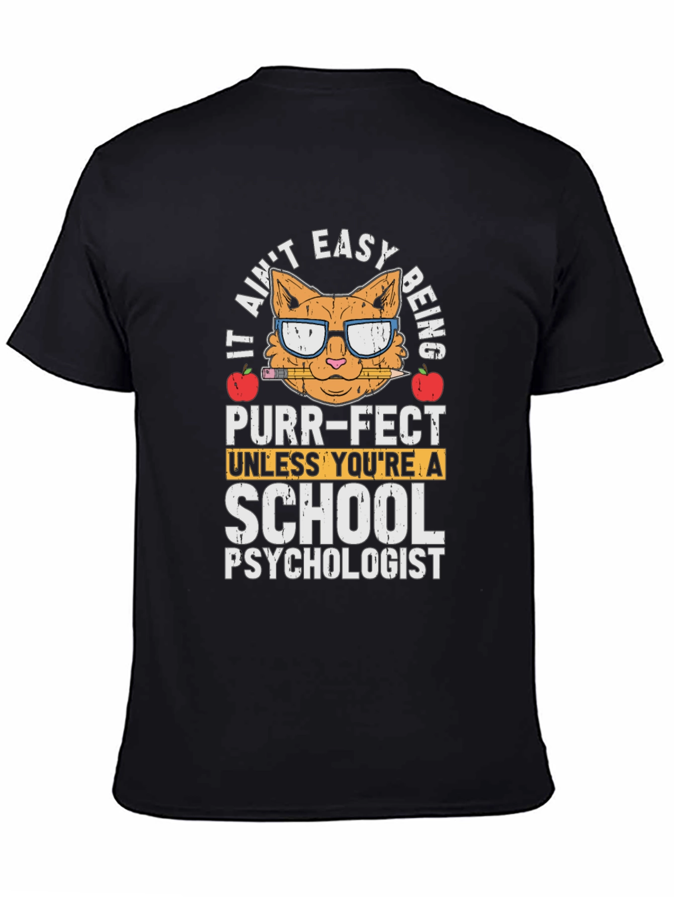 School Psychologist Cat T-Shirt