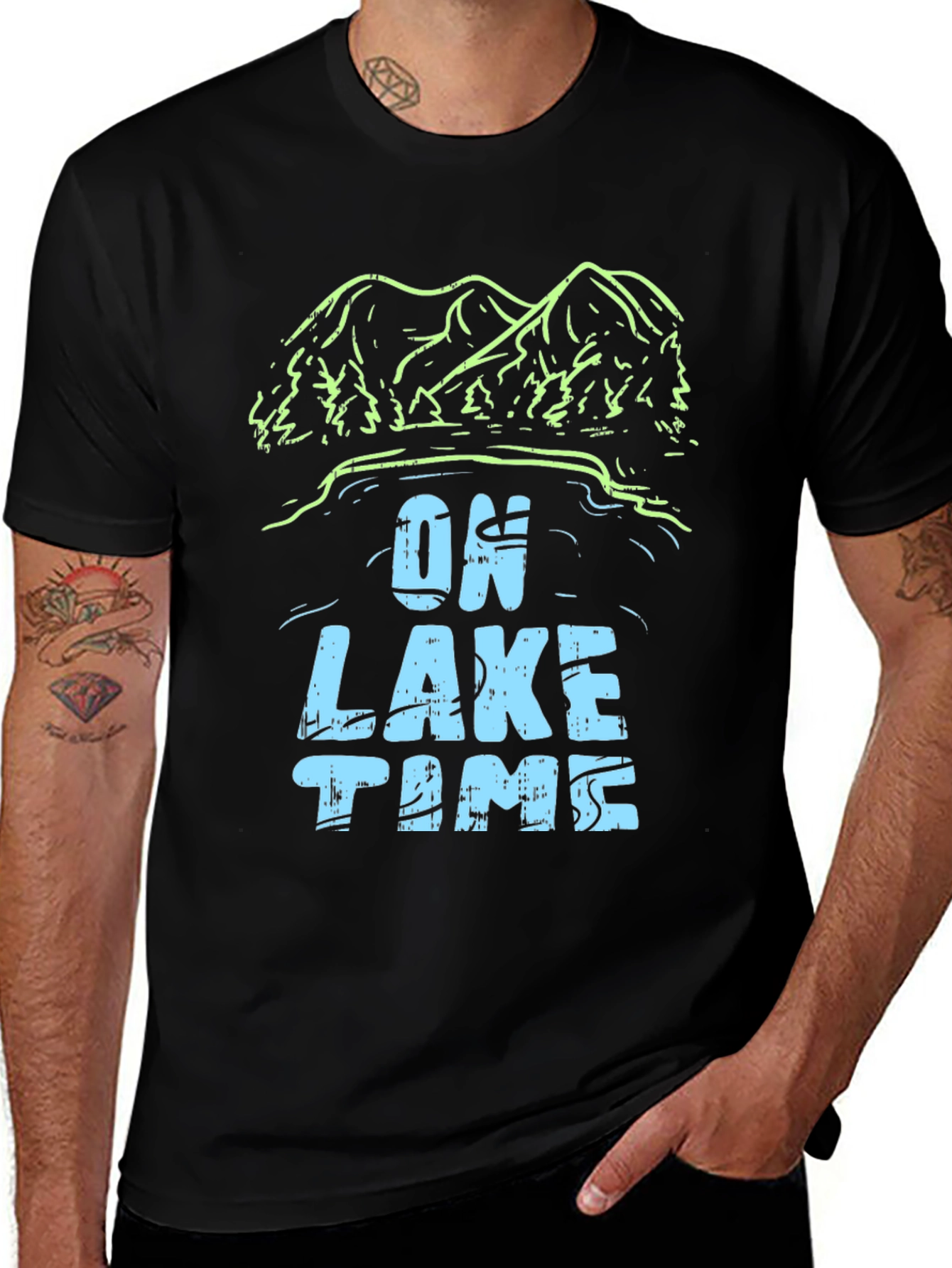 On Lake Time Graphic T-Shirt