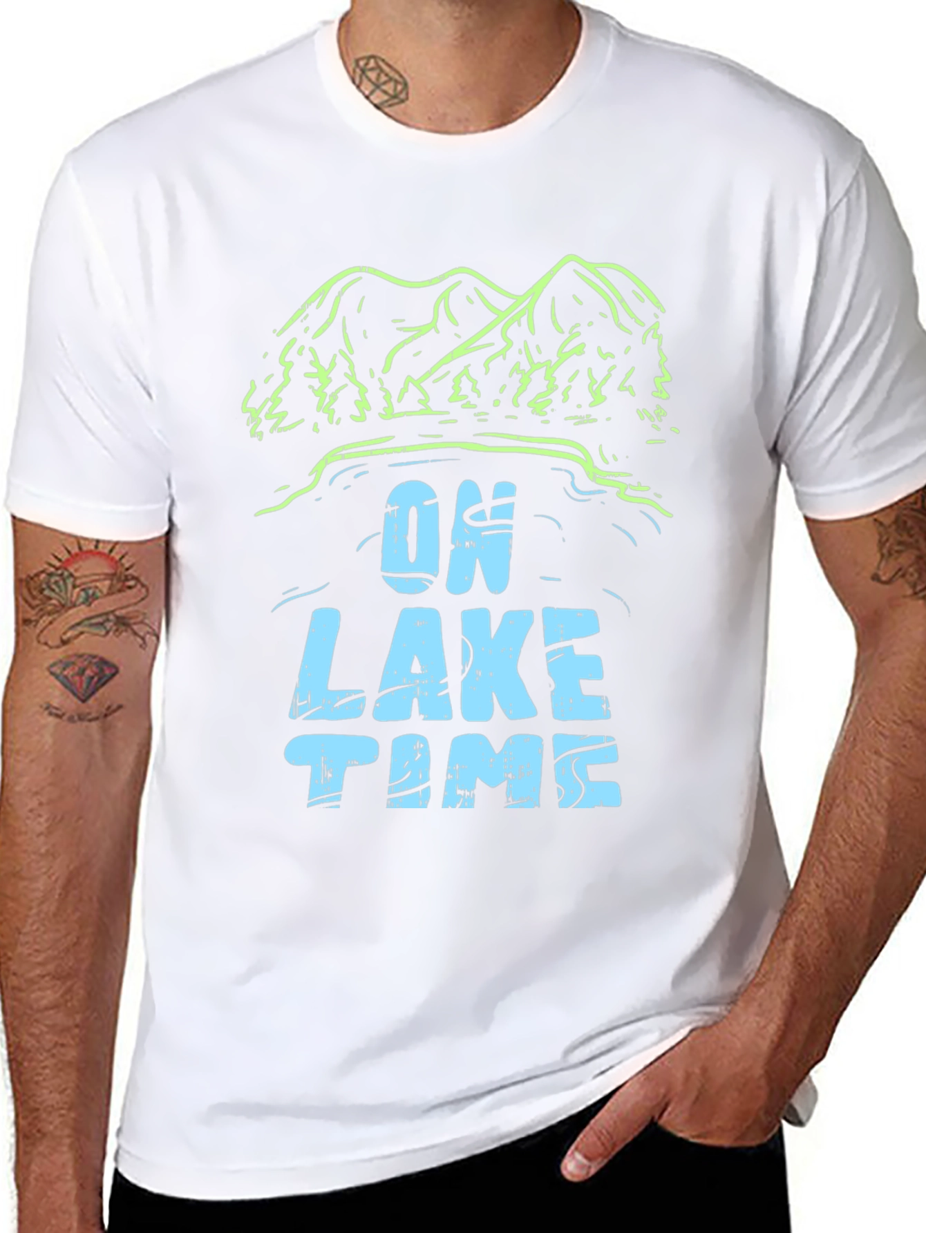 On Lake Time Graphic T-Shirt