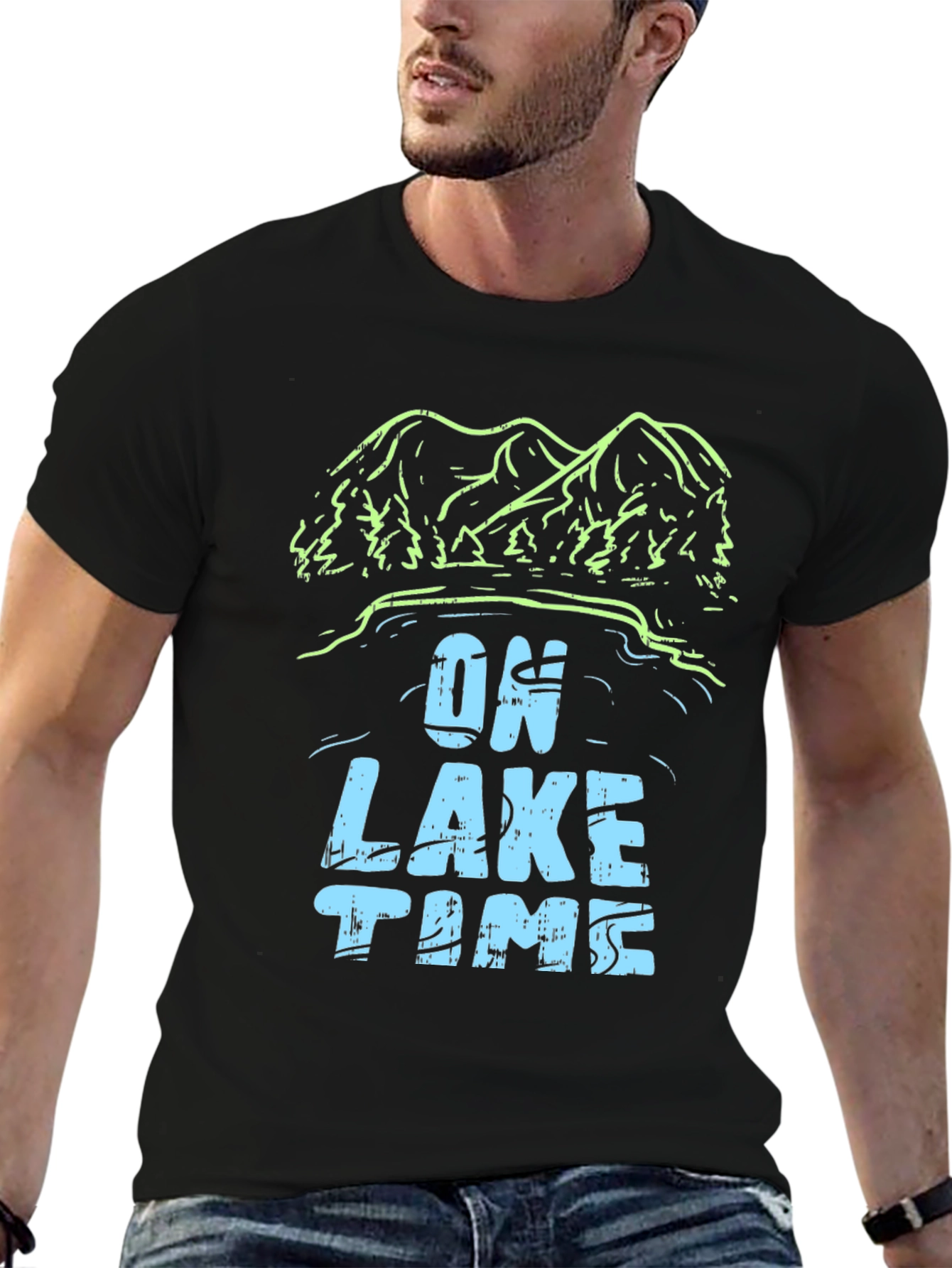 On Lake Time Graphic T-Shirt