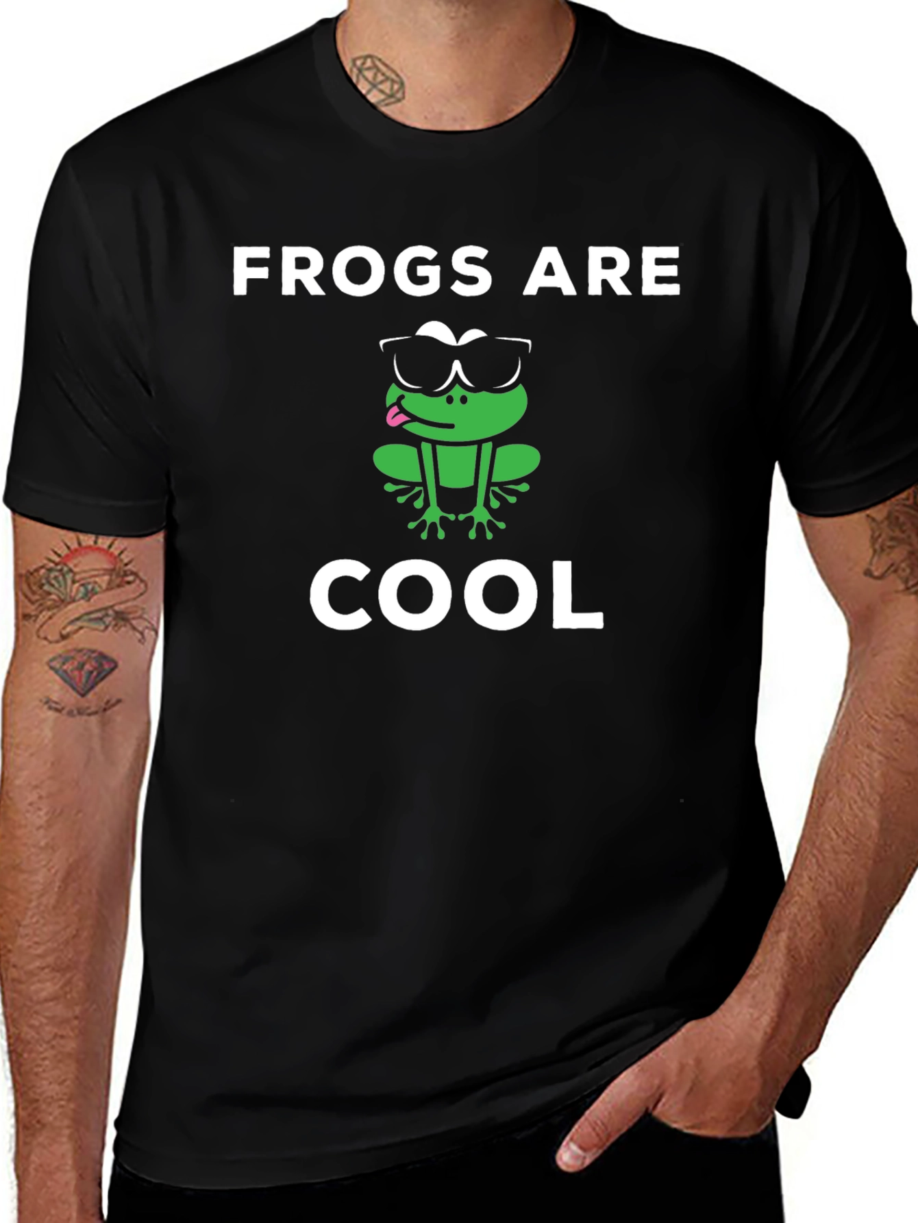 Frogs Are Cool T-Shirt - Fun Graphic Tee