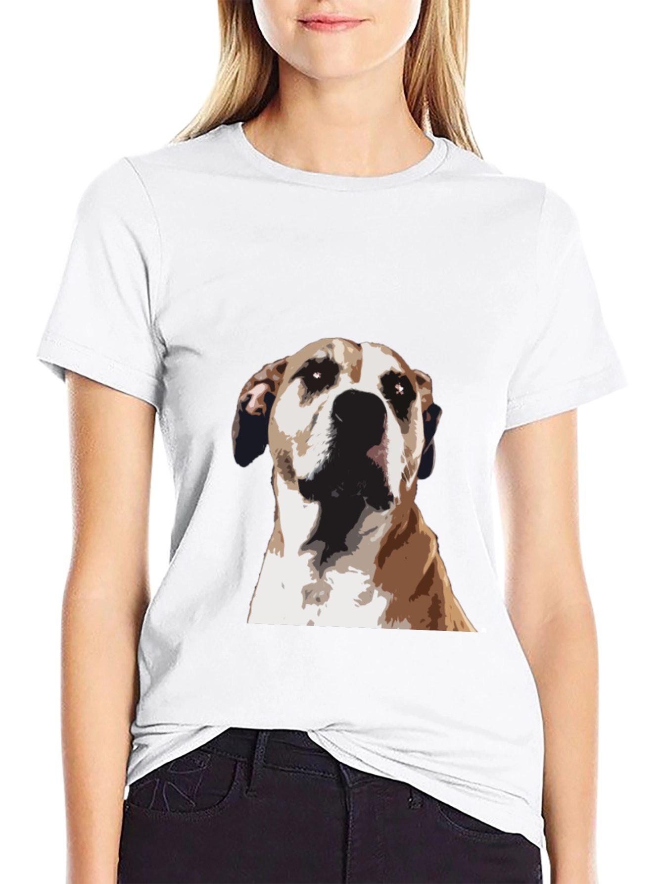 Dog Graphic Tee - Stylish Mens Black T-Shirt
