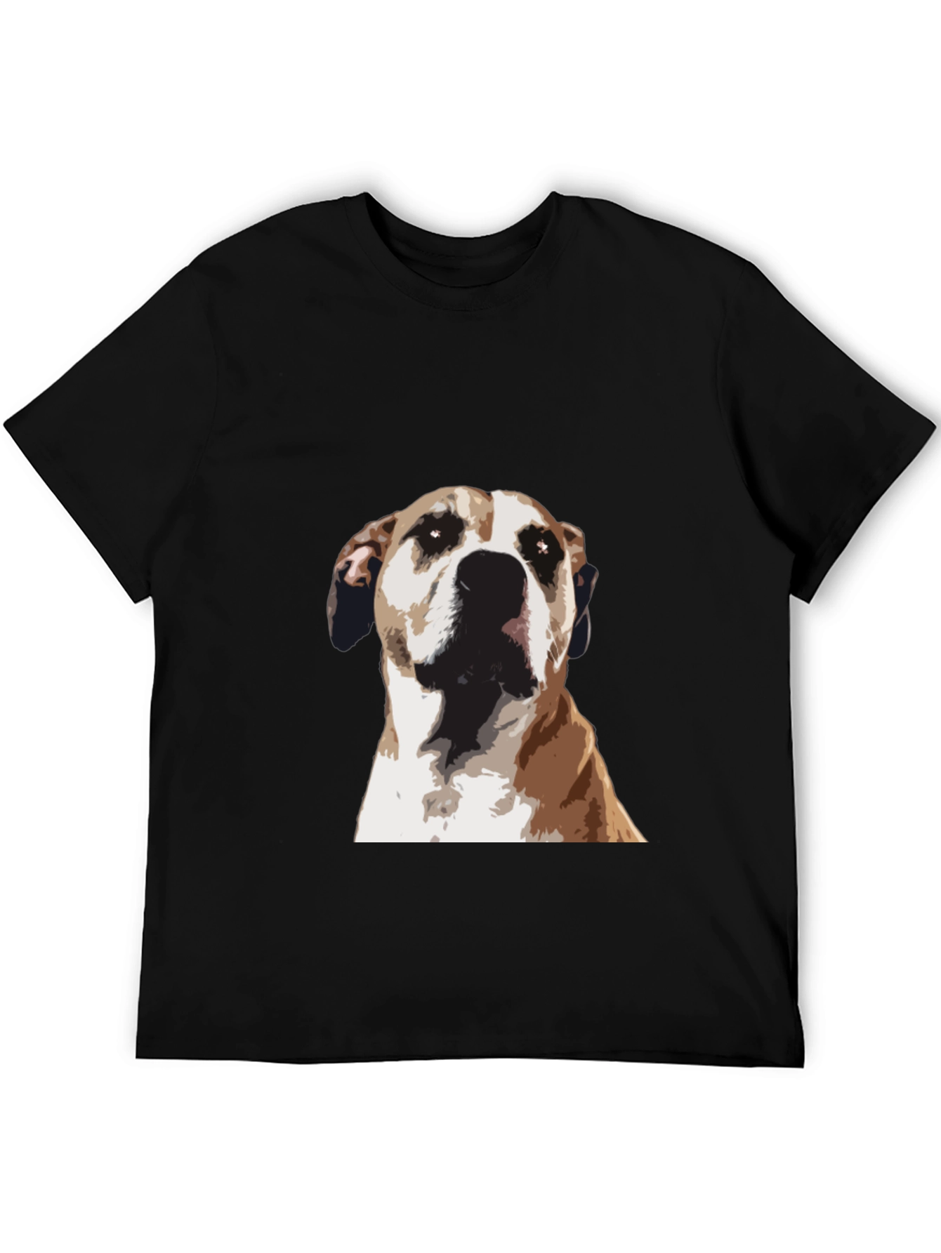 Dog Graphic Tee - Stylish Mens Black T-Shirt