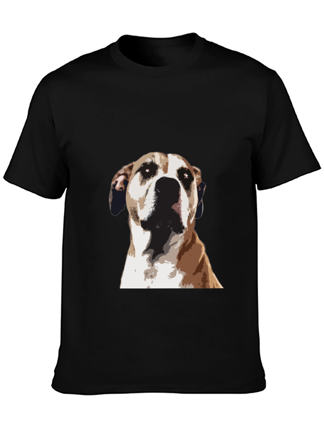 Dog Graphic Tee - Stylish Mens Black T-Shirt