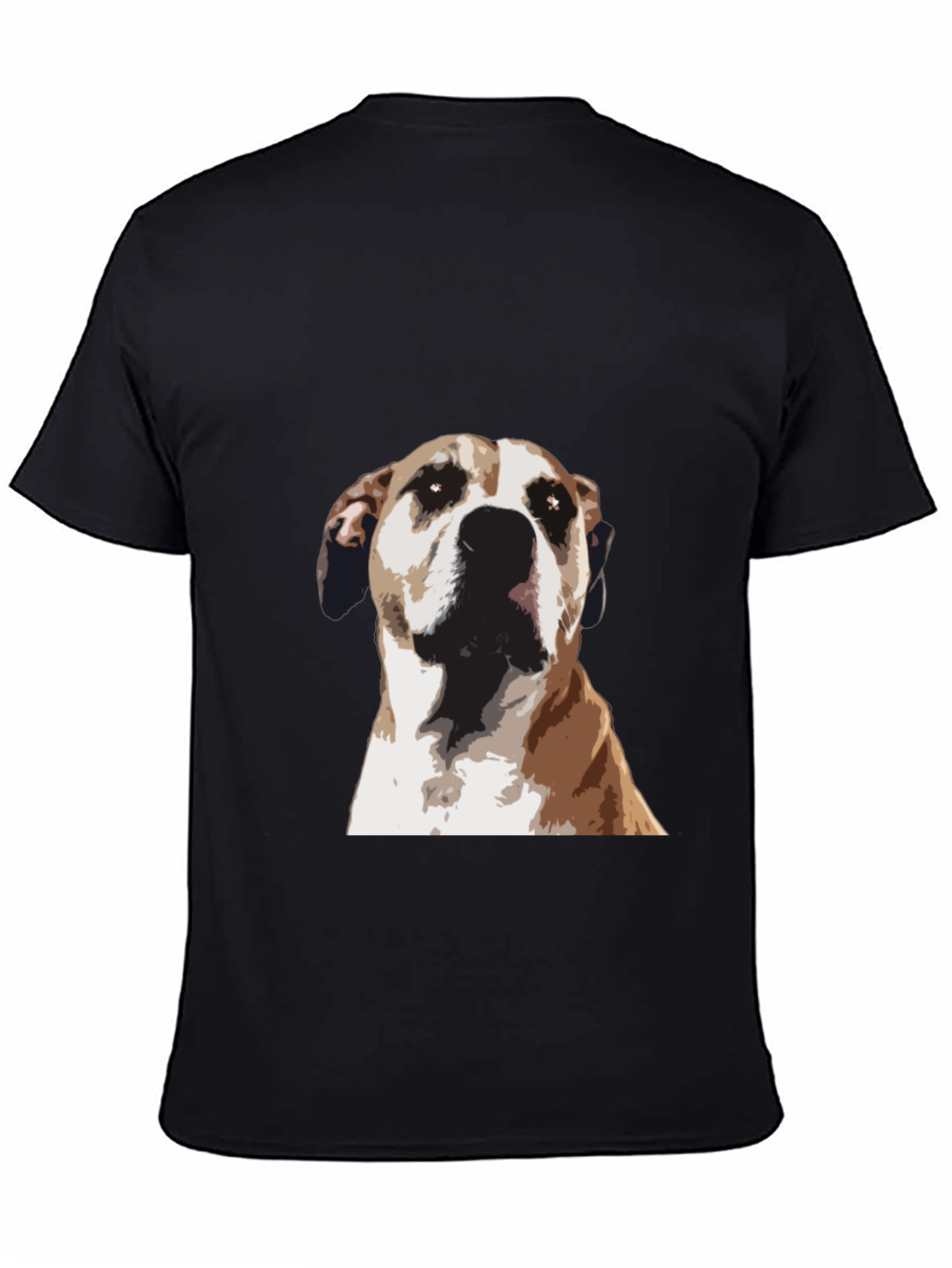 Dog Graphic Tee - Stylish Mens Black T-Shirt