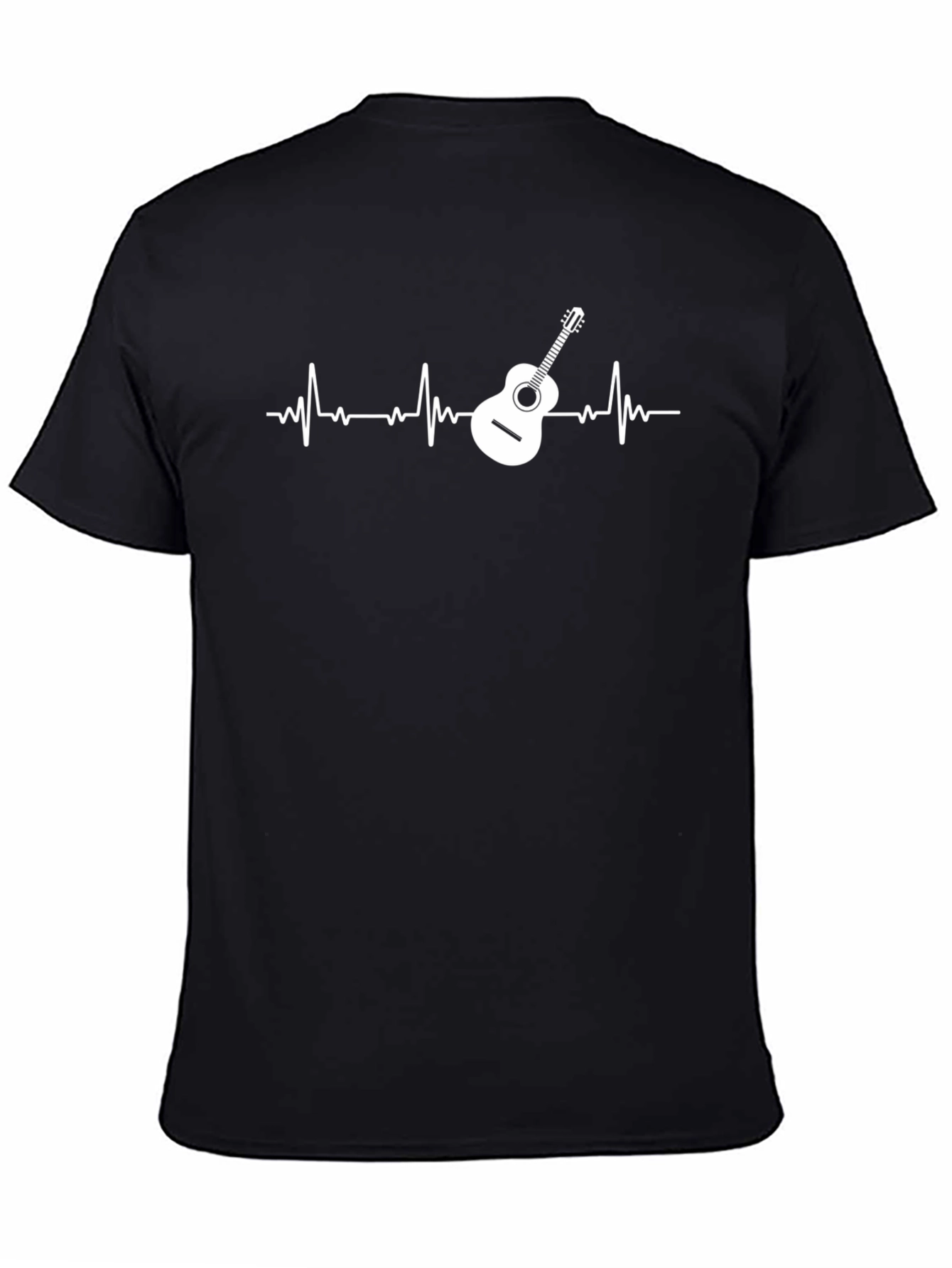 Guitar Heartbeat Graphic T-Shirt - Music Lover Tee