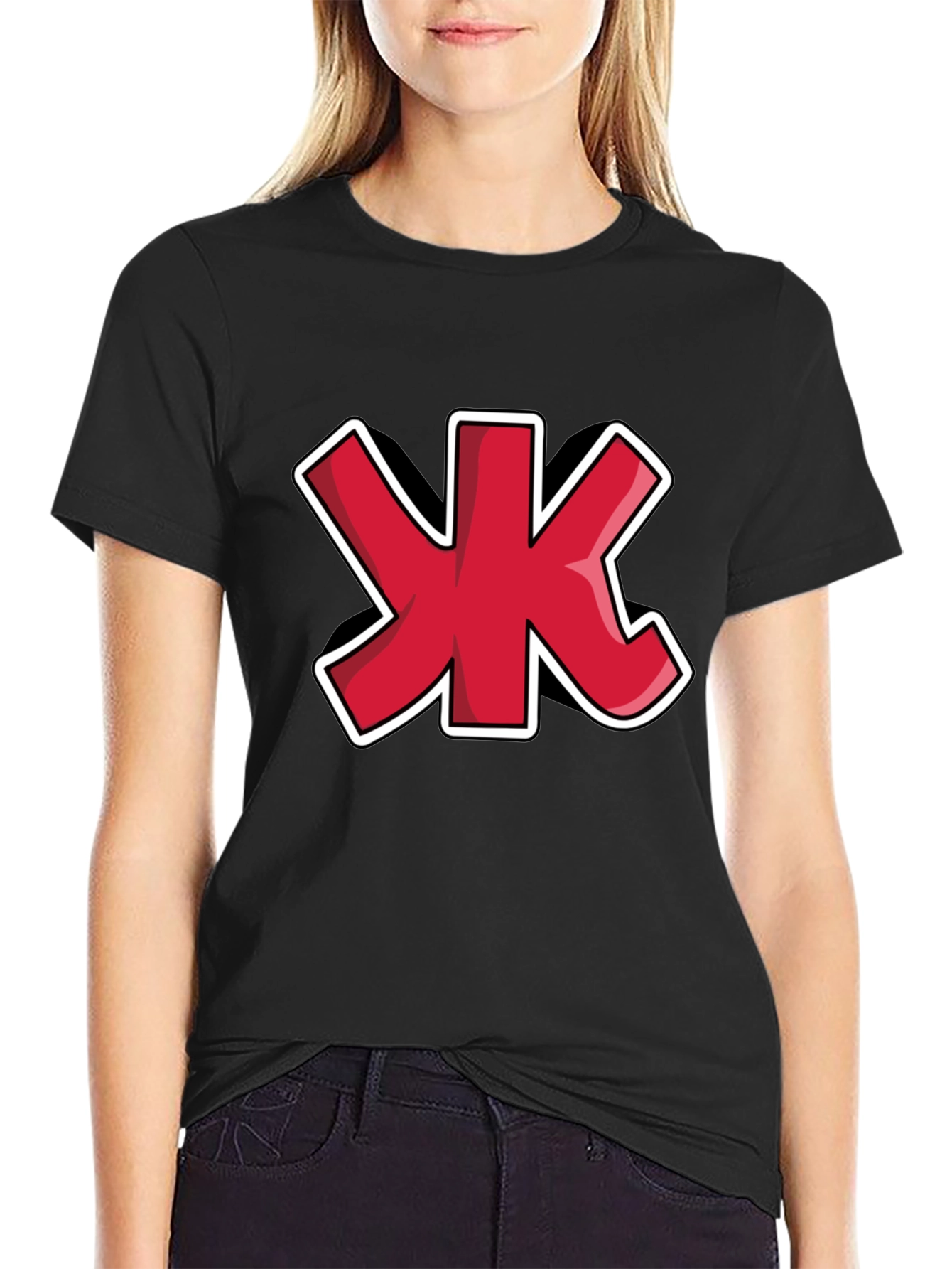 Red Cyrillic Letter Zhe T-Shirt