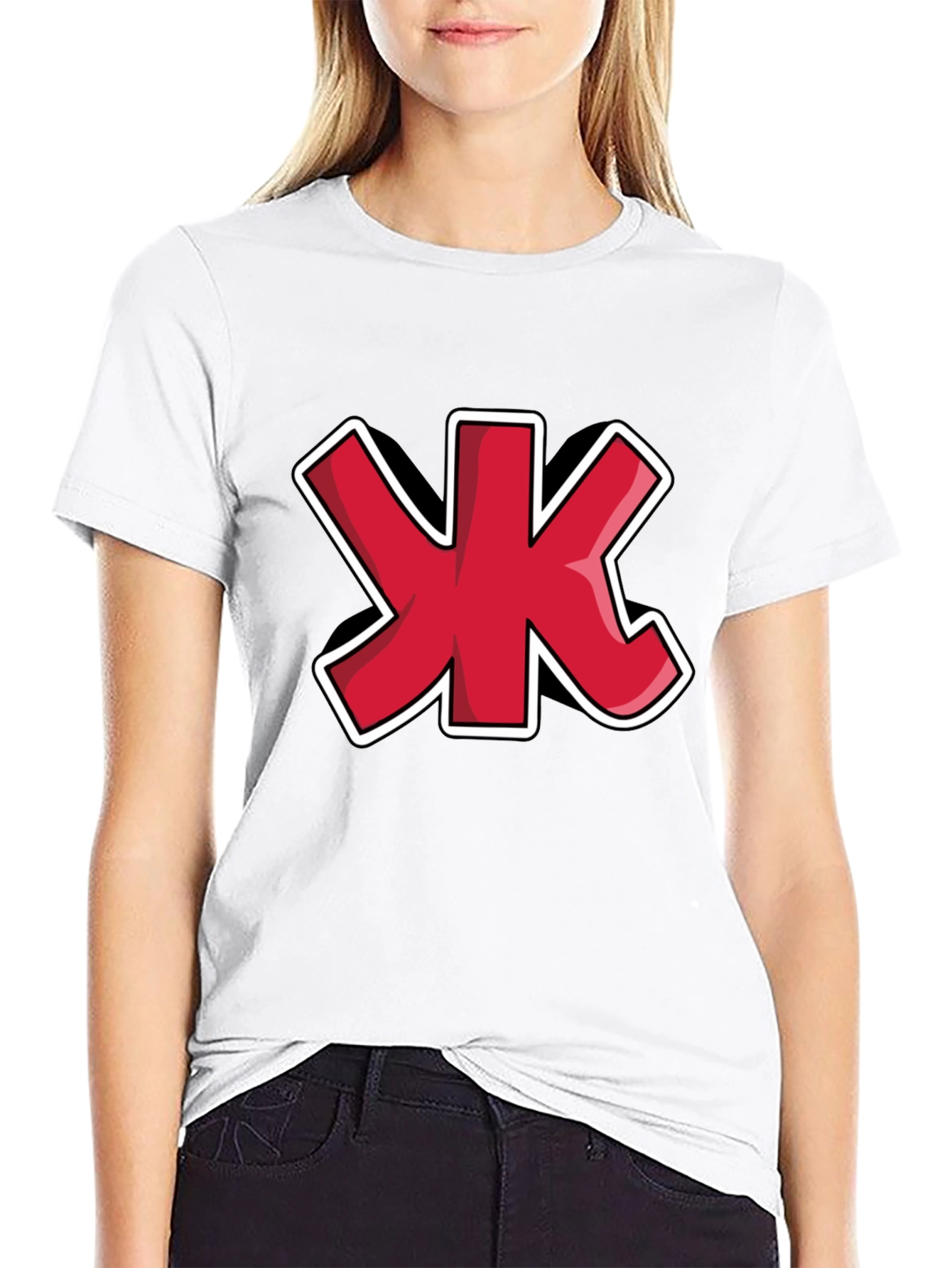 Red Cyrillic Letter Zhe T-Shirt