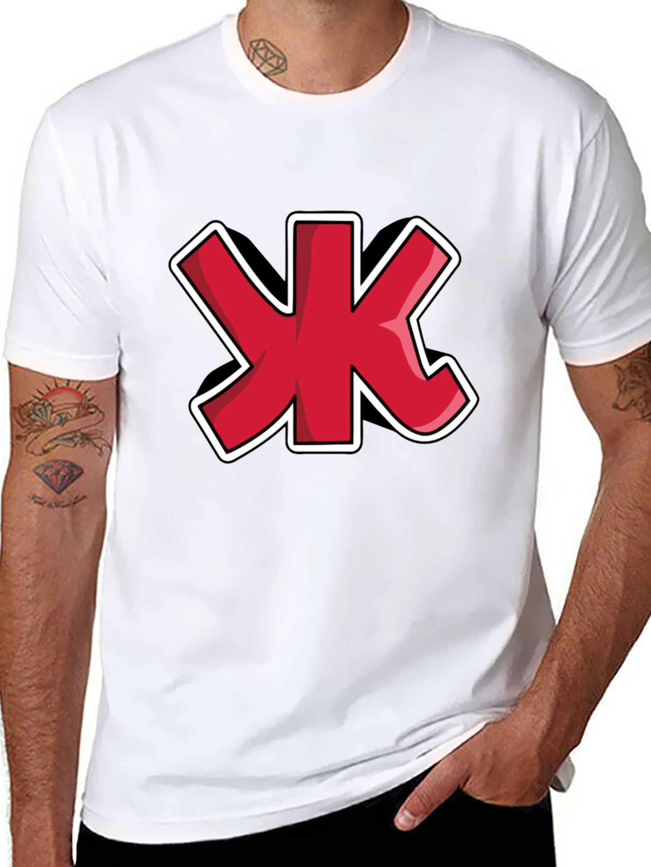 Red Cyrillic Letter Zhe T-Shirt