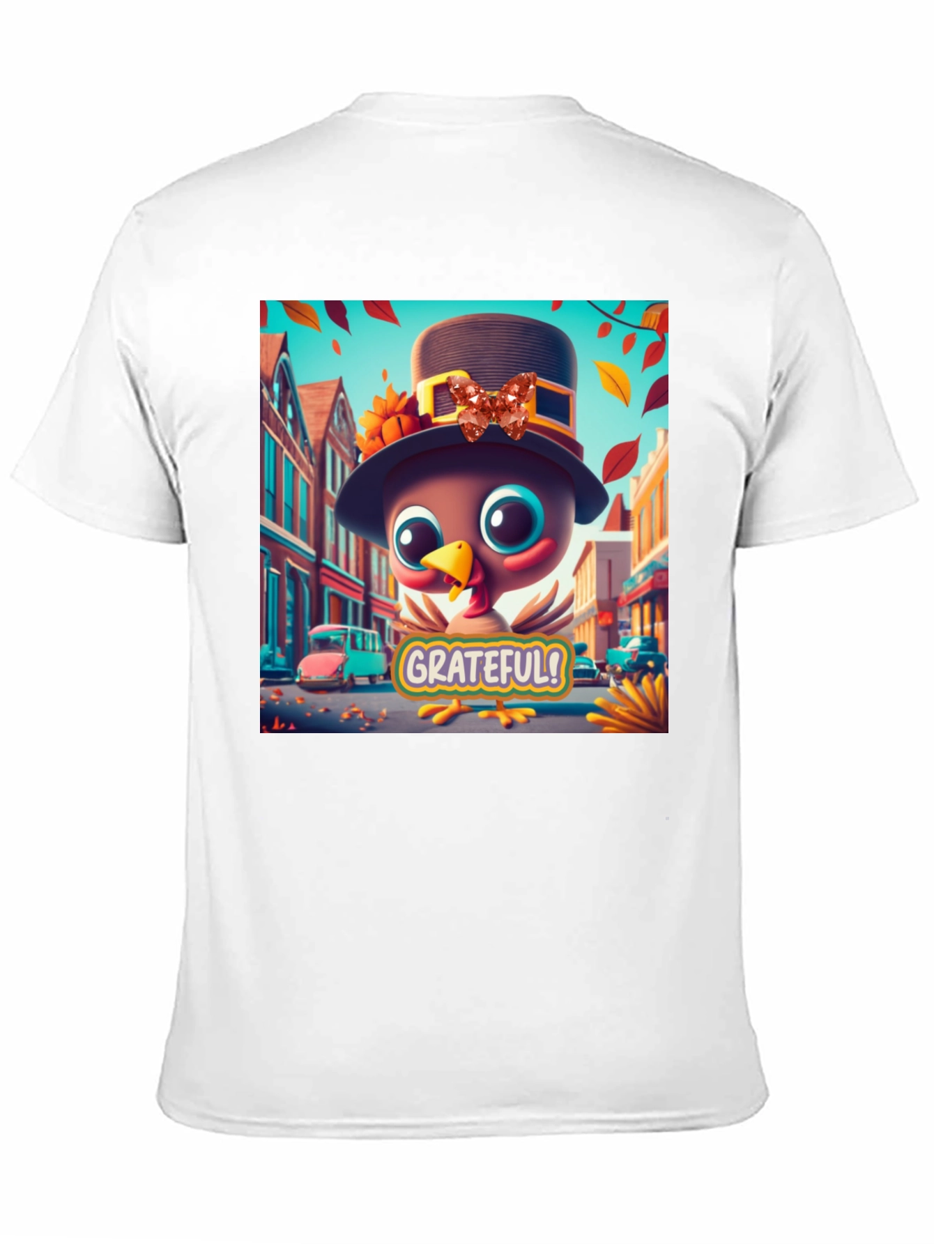 Grateful Turkey Thanksgiving Graphic Tee