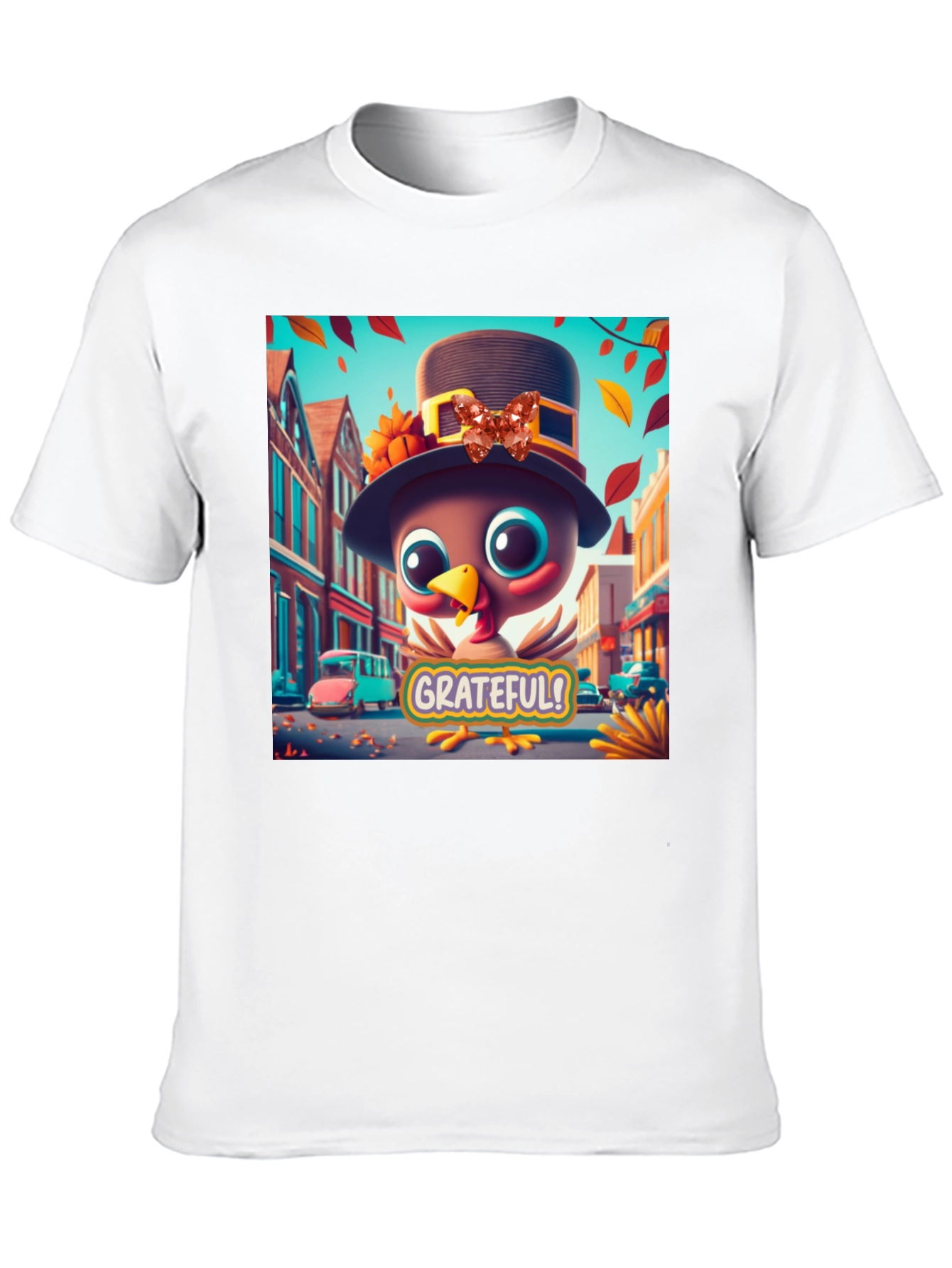 Grateful Turkey Thanksgiving Graphic Tee