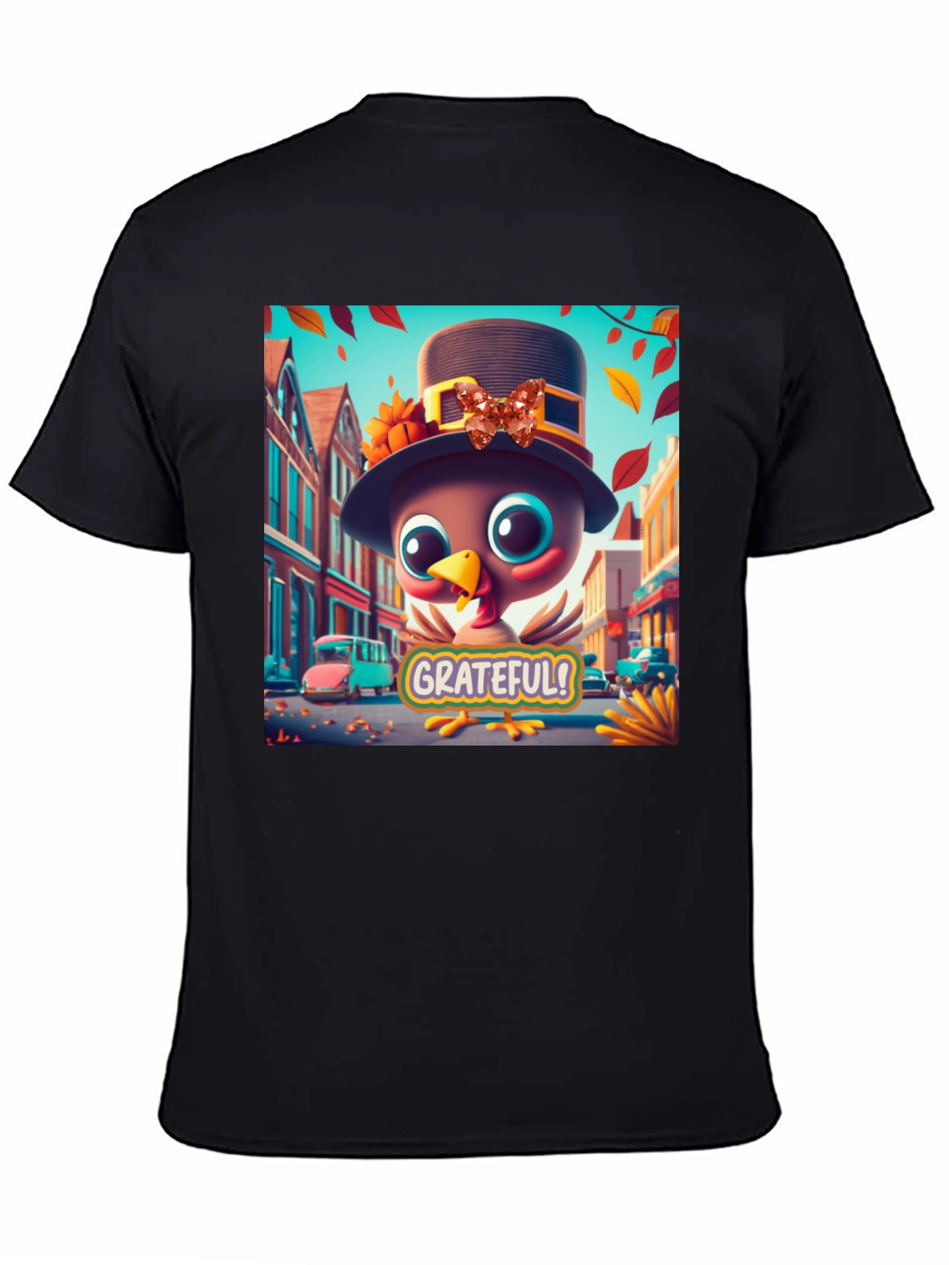 Grateful Turkey Thanksgiving Graphic Tee